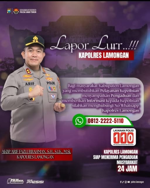 Foto: INFO LAYANAN POLRES LAMONGAN