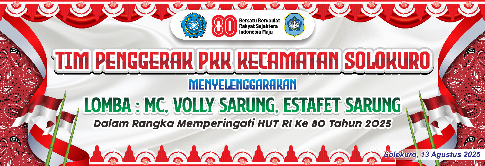 Foto: LOMBA MC, BOLA VOLY SARUNG DAN SARUNG ESTAFET TP PKK SE KECAMATAN SOLOKURO