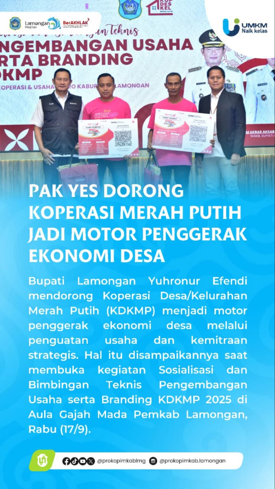 Foto: PAK YES DORONG KOPERASI MERAH PUTIH JADI MOTOR PENGGERAK EKONOMI DESA