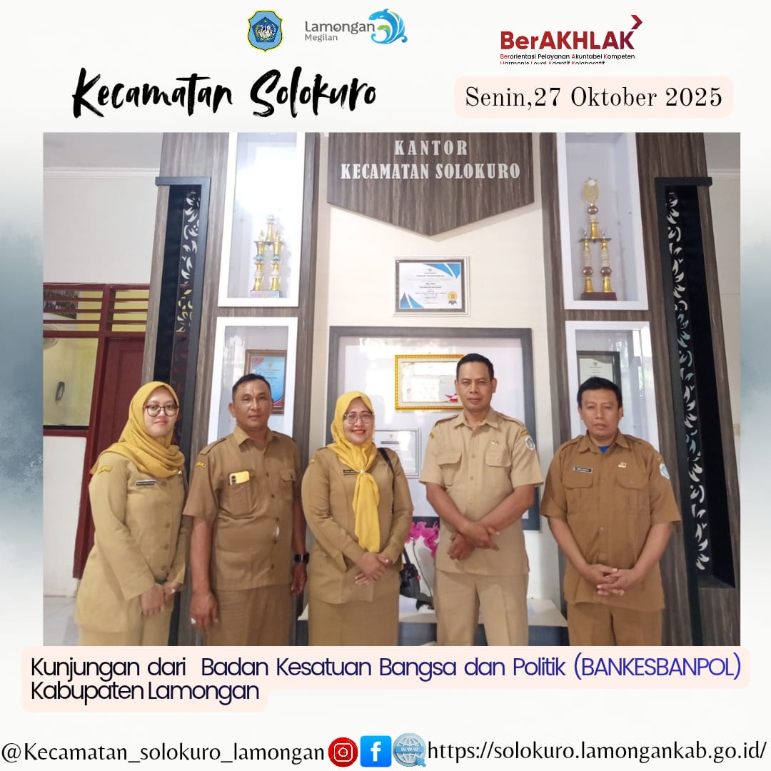 Foto: KUNJUNGAN DARI TIM BANKESBANGPOL KABUPATEN LAMONGAN