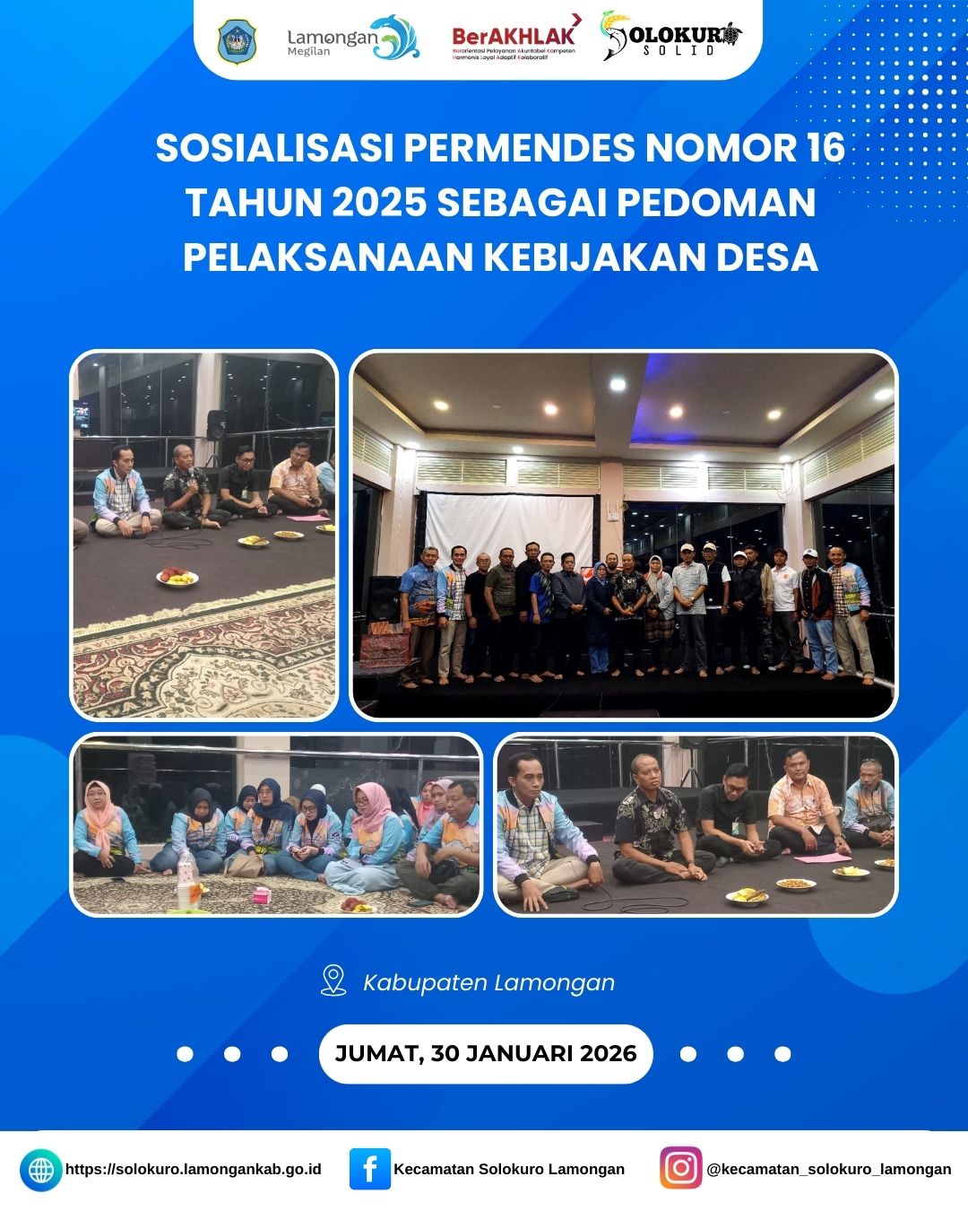 Foto: SOSIALISASI PERMENDES NOMOR 16 TAHUN 2025 SEBAGAI PEDOMAN PELAKSANAAN KEBIJAKAN DESA