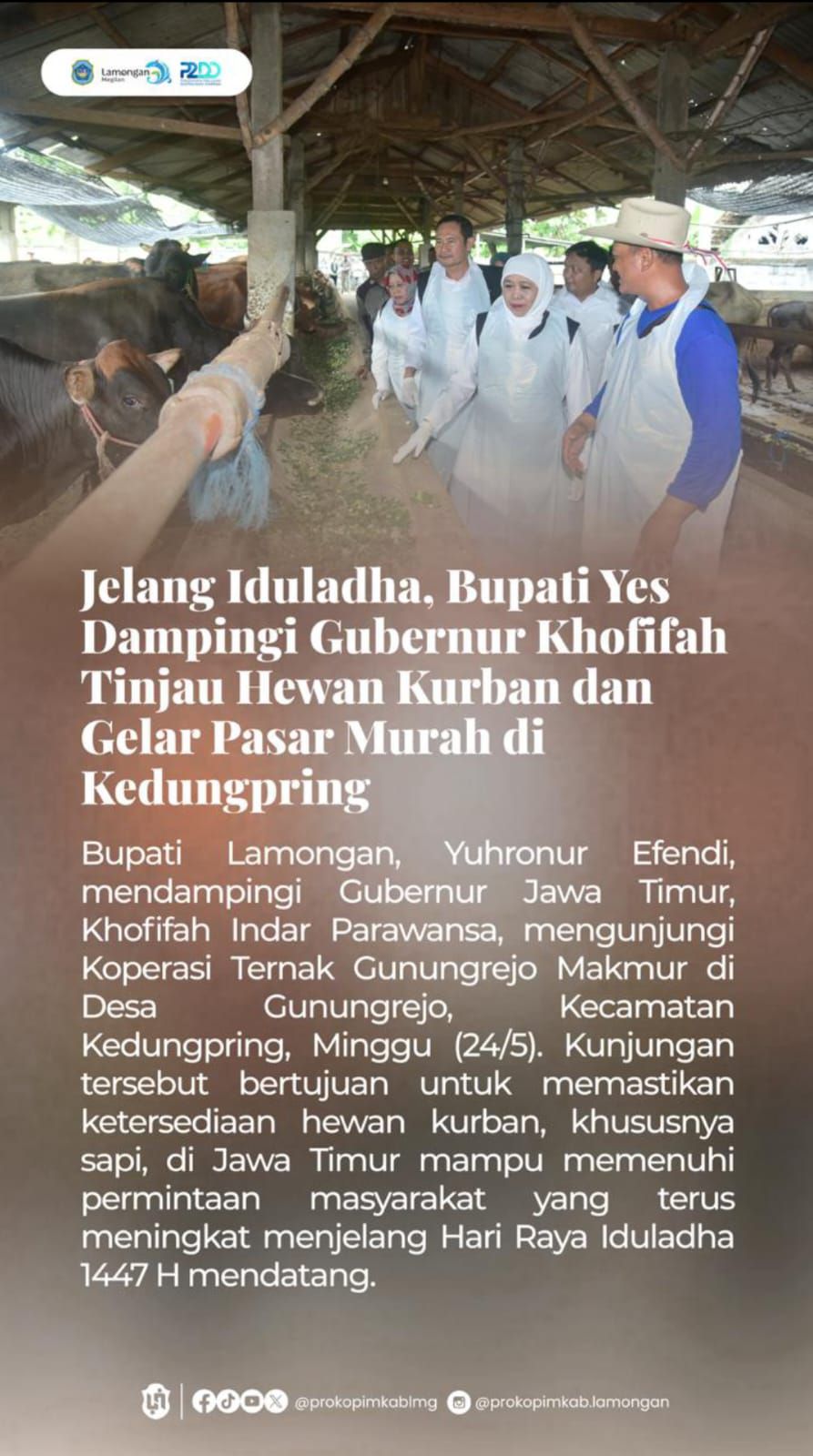 Foto: KUNJUNGAN GUBERNUR JATIM DI KEDUNGPRING