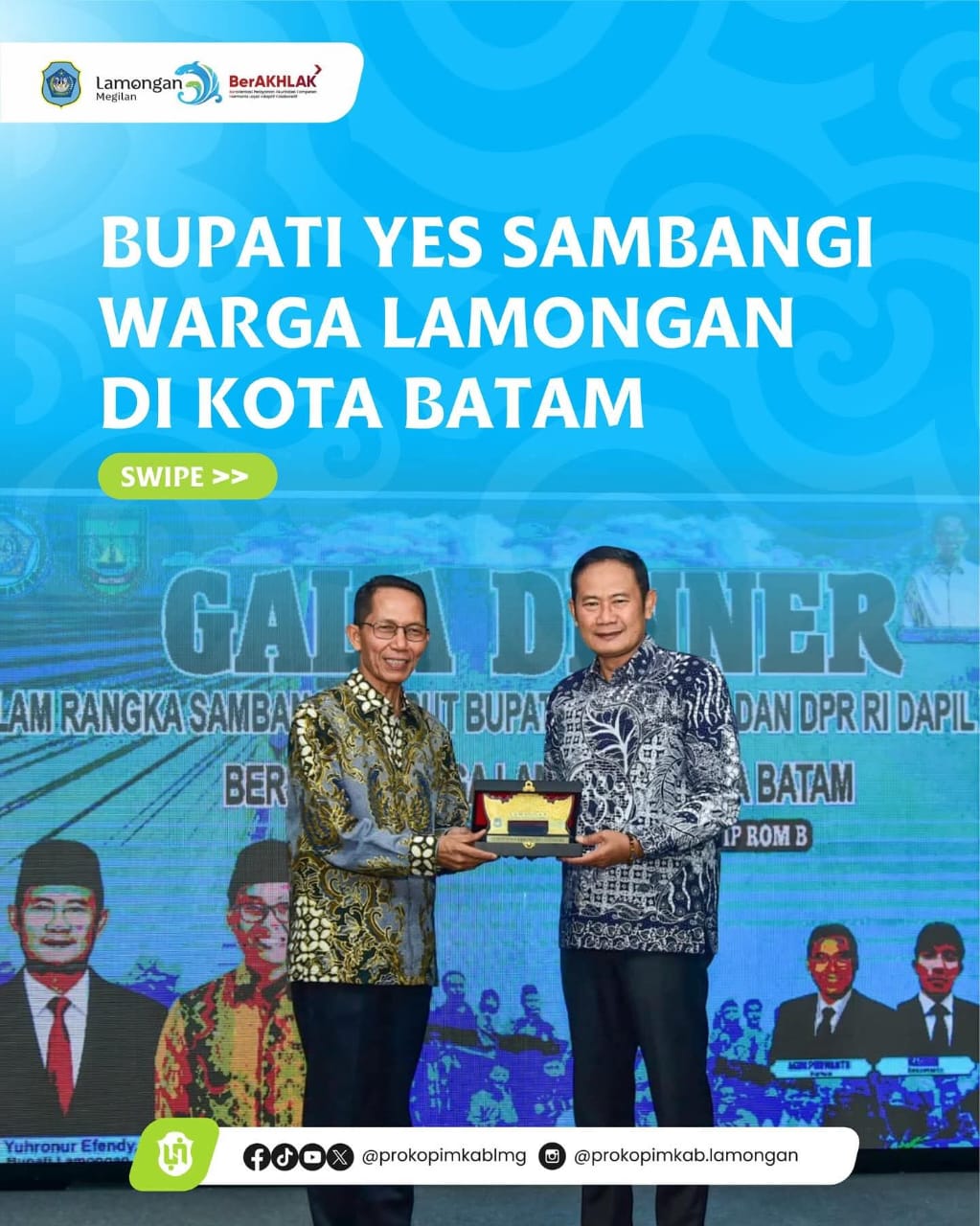 Foto: BUPATI YES DAN ISTERI SAMBANGI WARGA LAMONGAN DI BATAM