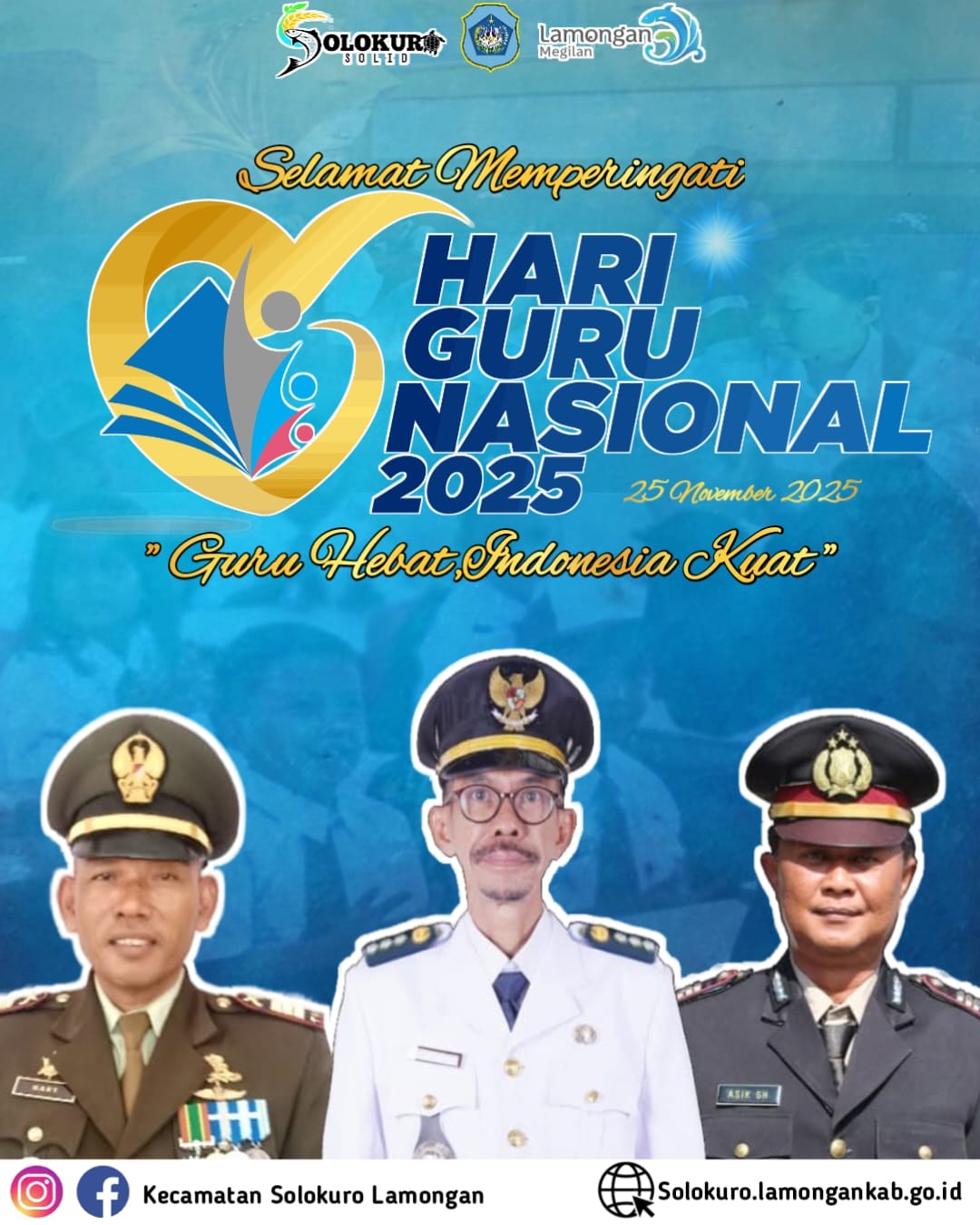 Foto: KECAMATAN SOLOKURO MENGUCAPKAN SELAMAT MEMPERINGATI HARI GURU NASIONAL
