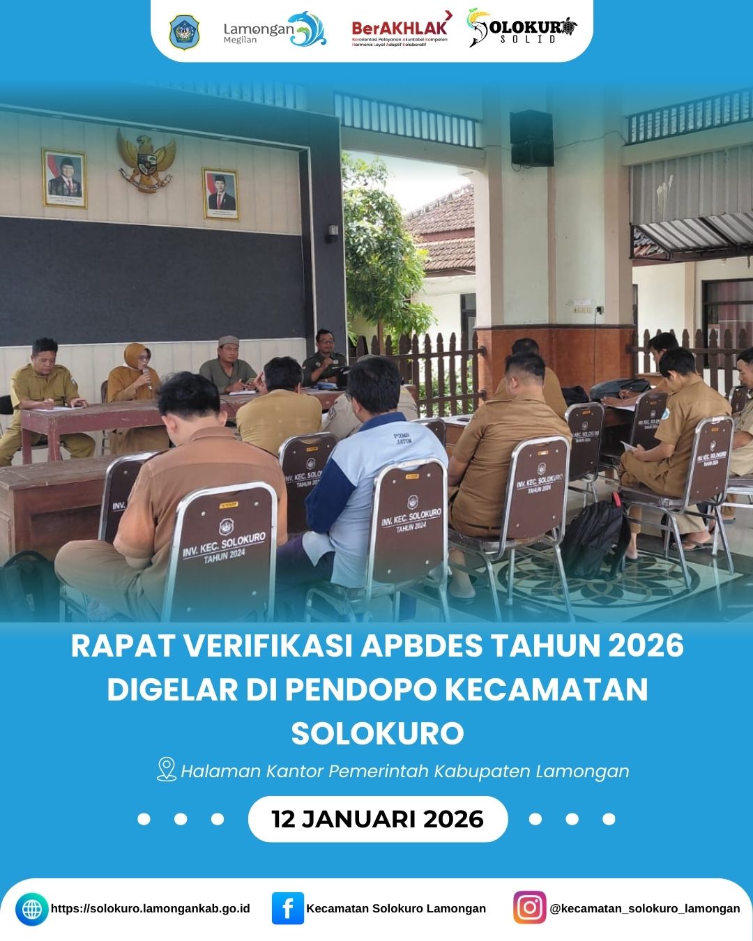 Foto: RAPAT VERIFIKASI APBDES TAHUN 2026 DIGELAR DI PENDOPO KECAMATAN SOLOKURO