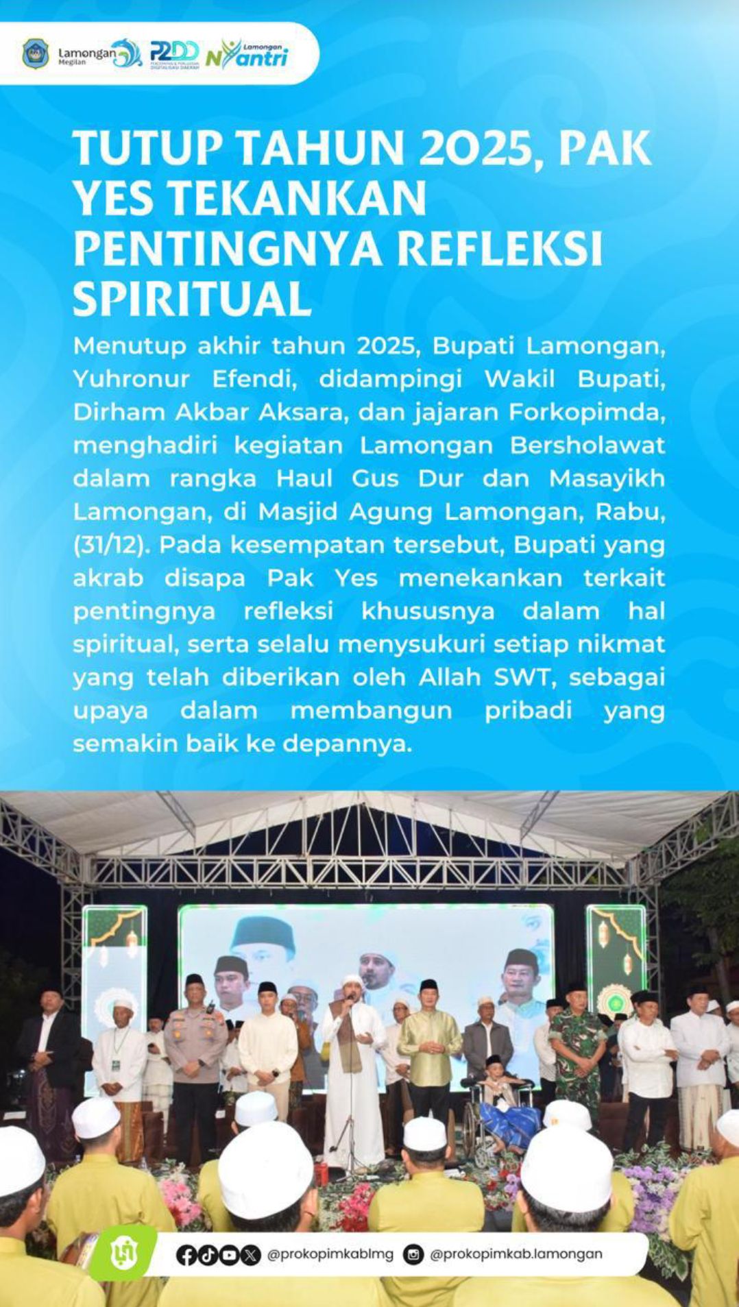 Foto: TUTUP TAHUN 2025, PAK YES TEKANKAN PENTINGNYA REFLEKSI SPRITUAL