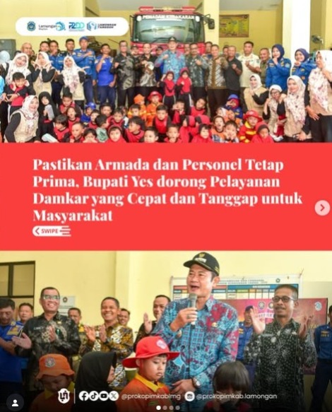 Foto: Pastikan Armada dan Personel Tetap Prima, Bupati Yes Dorong Pelayanan Damkar yang Cepat dan Tanggap untuk Masyarakat