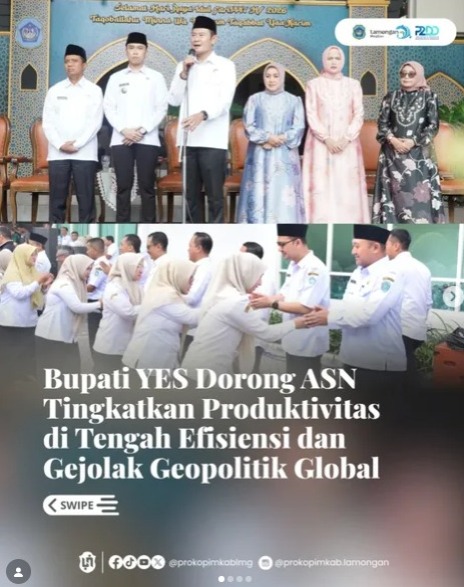 Foto: Bupati YES Dorong ASN Tingkatkan Produktivitas di Tengah Efisiensi dan gejolak Geopolitik Global