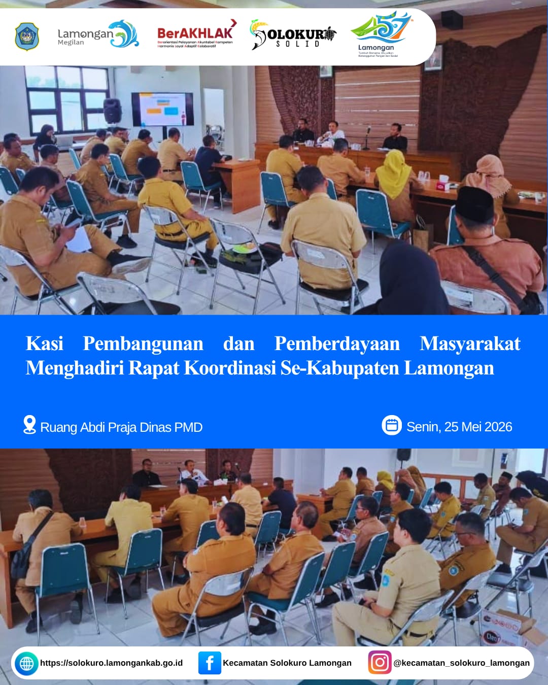 Foto: Rapat Koordinasi Kasi PPM se-Kabupaten Lamongan