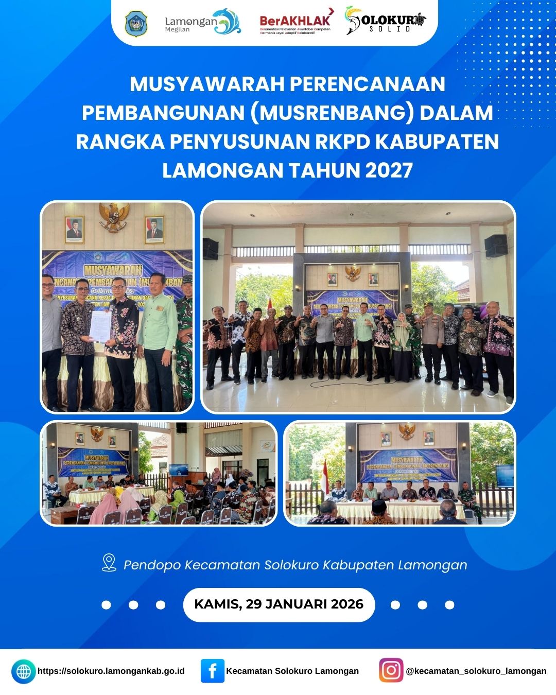 Foto: MUSYAWARAH PERENCANAAN PEMBANGUNAN (MUSRENBANG) DALAM RANGKA PENYUSUNAN RKPD KABUPATEN LAMONGAN TAHUN 2027