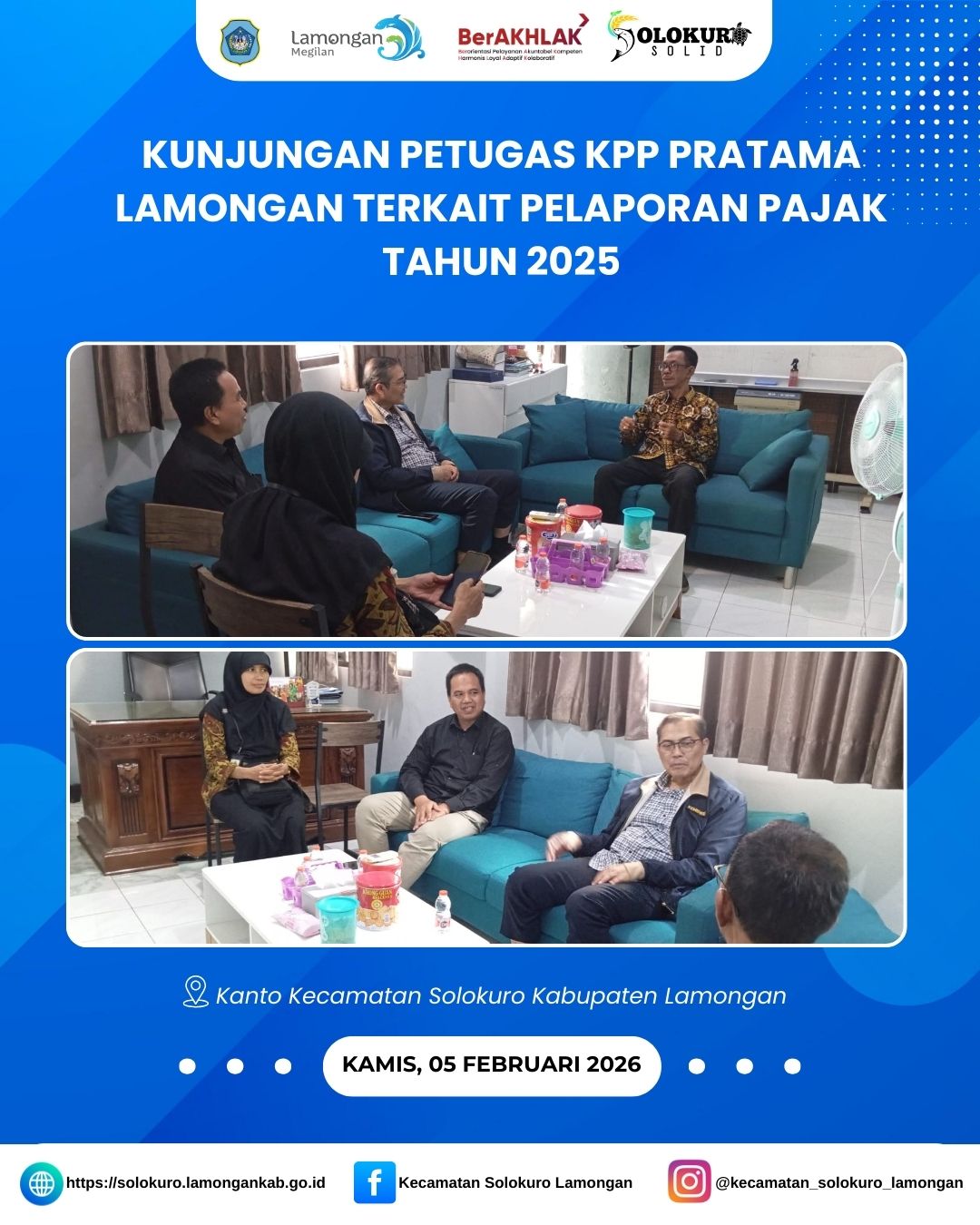 KUNJUNGAN PETUGAS KPP PRATAMA LAMONGAN TERKAIT PELAPORAN PAJAK TAHUN 2025