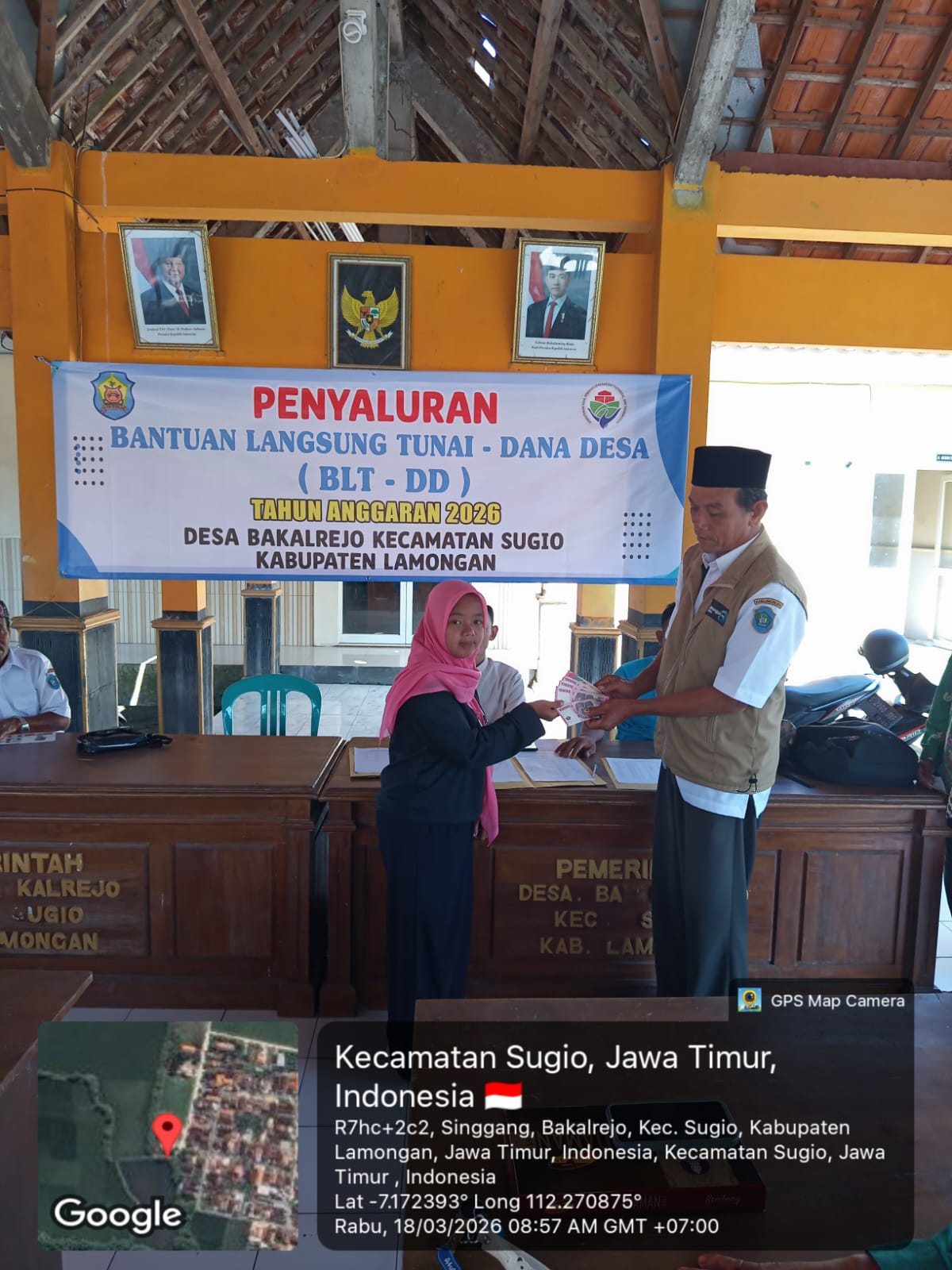 Foto: Penyaluran BLT-DD Tribulan I Desa Bakalrejo