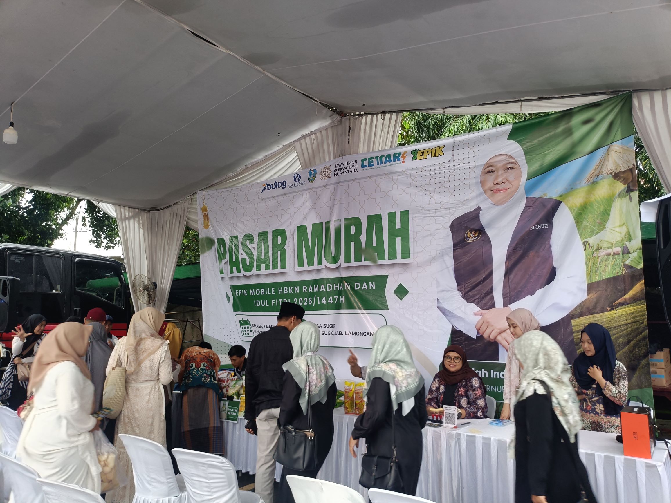 Foto: Pasar Murah EPIK Mobile di Masjid Sabilillah Sugio