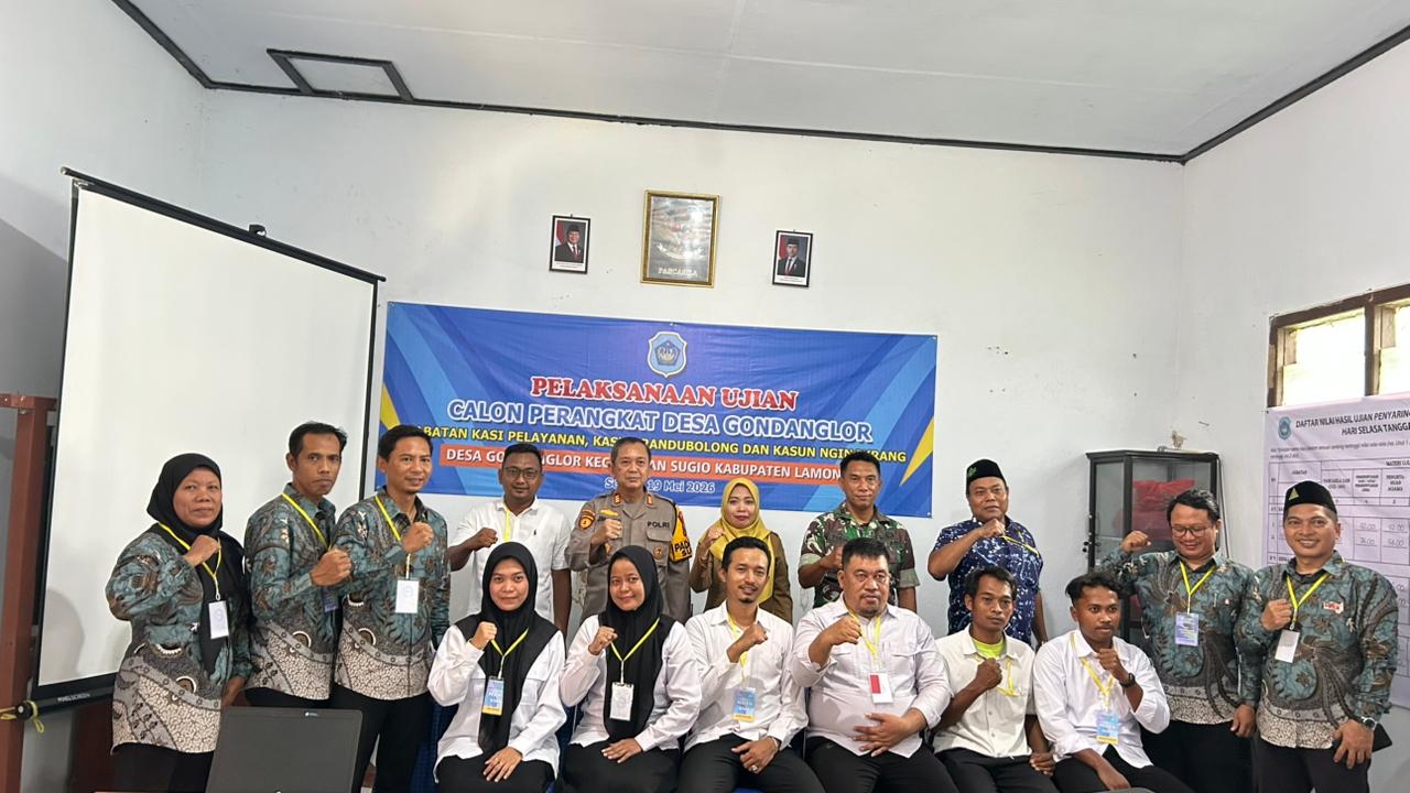 Foto: Selamat atas Terpilihnya Perangkat Desa Gondanglor