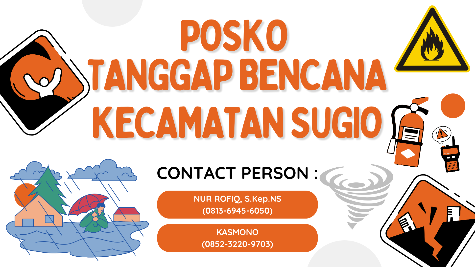 Foto: Posko Tanggap Bencana Kecamatan Sugio Tahun 2026