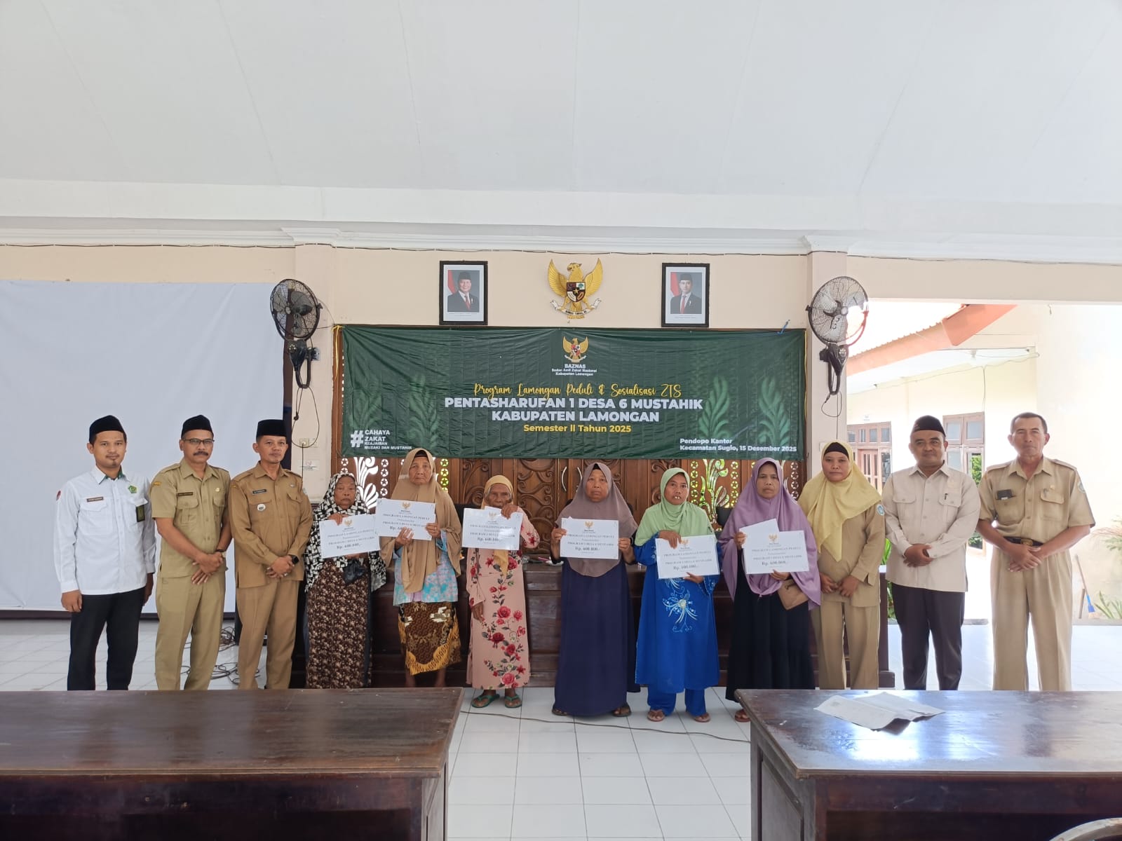 Foto: Pentasharufan 1 Desa 6 Mustahik Semester 2 Tahun 2025