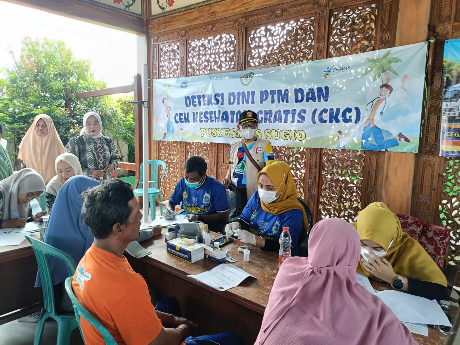 Foto: Active Case Finding (ACF) Tuberkulosis oleh Puskesmas Sugio