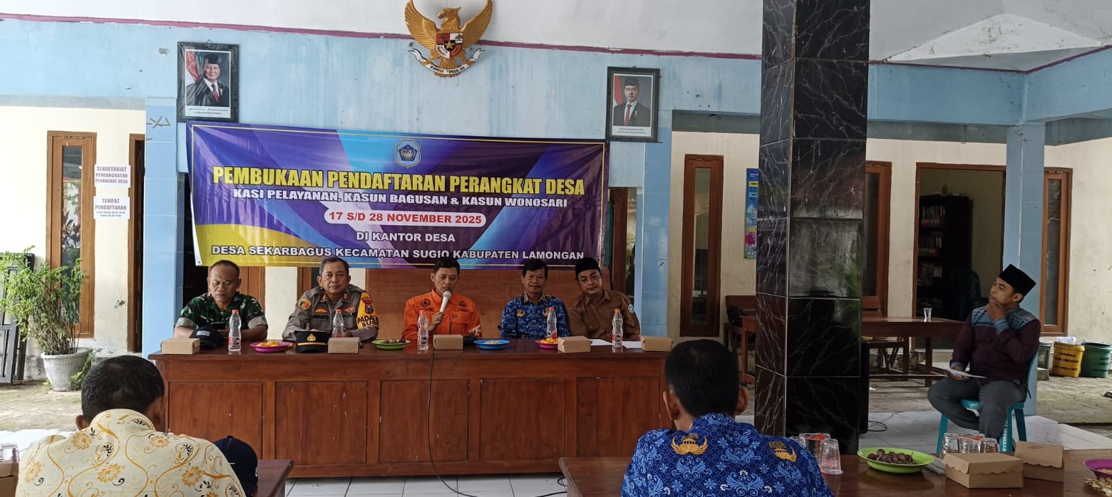 Foto: Pembukaan Pendaftaran Perangkat Desa Sekarbagus