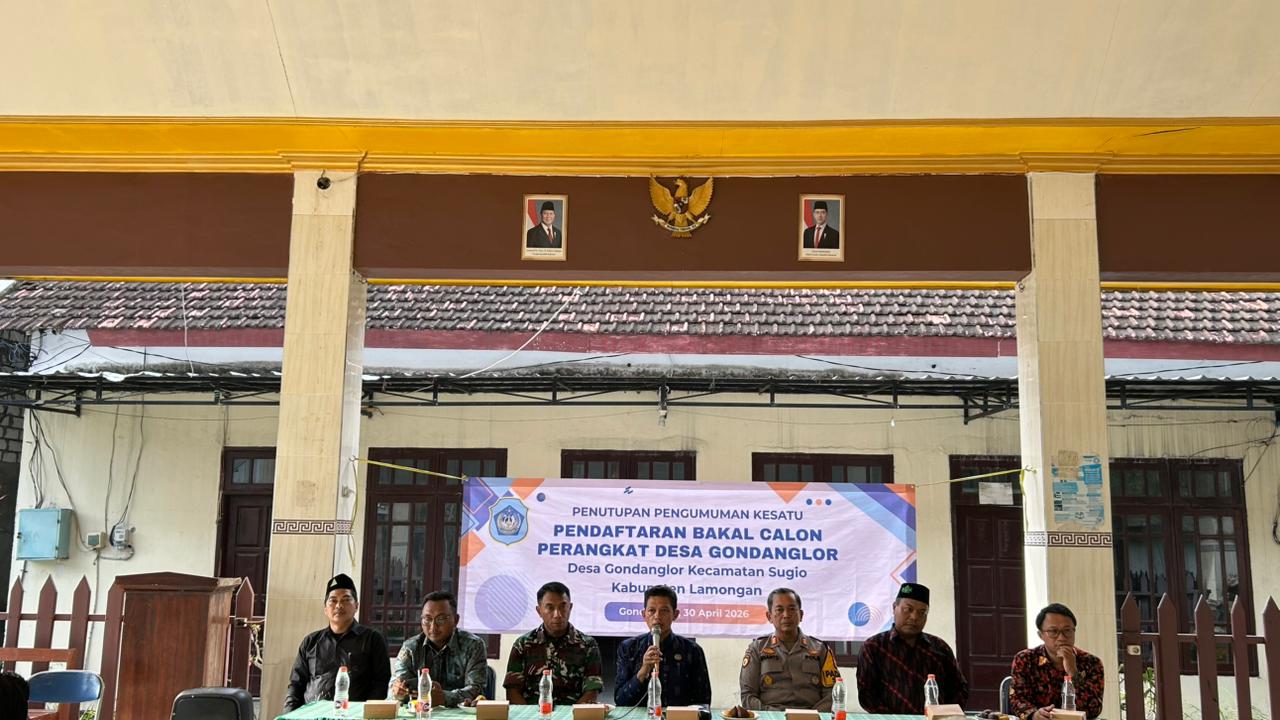 Foto: Penutupan Kesatu Pendaftaran Bakal Calon Perangkat Desa Gondanglor