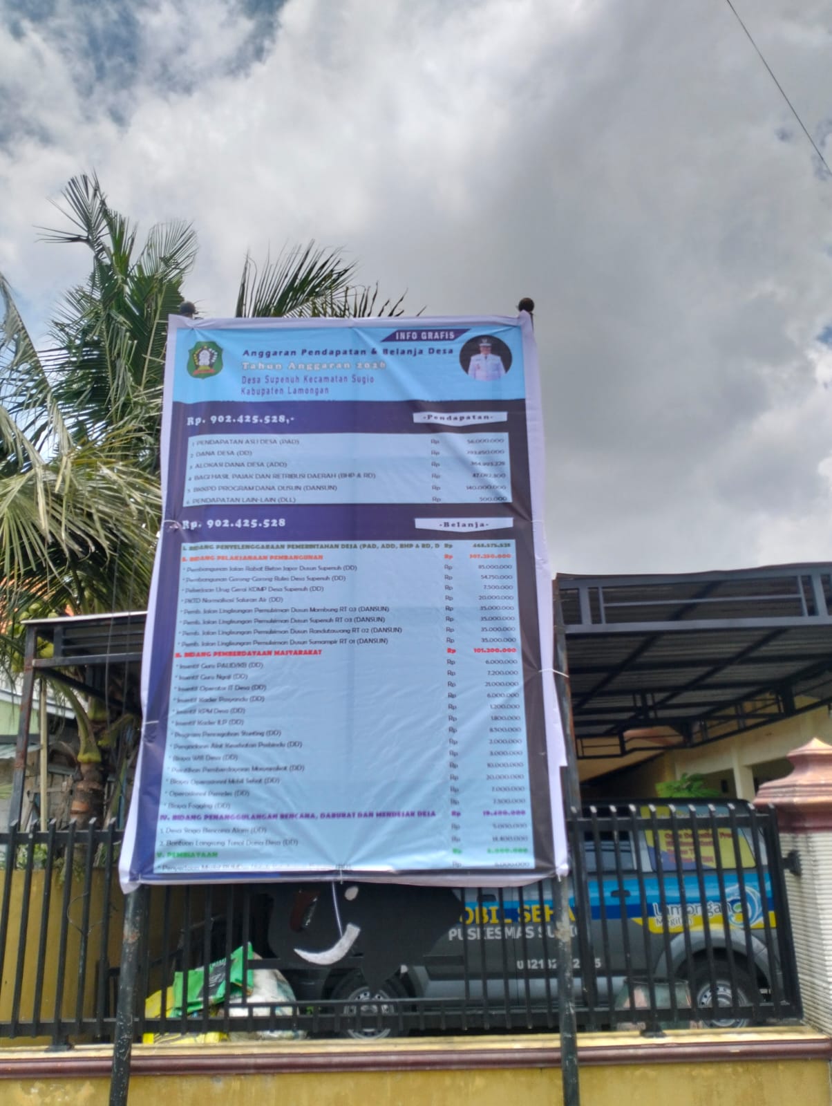 Foto: Publikasi APBDesa Supenuh