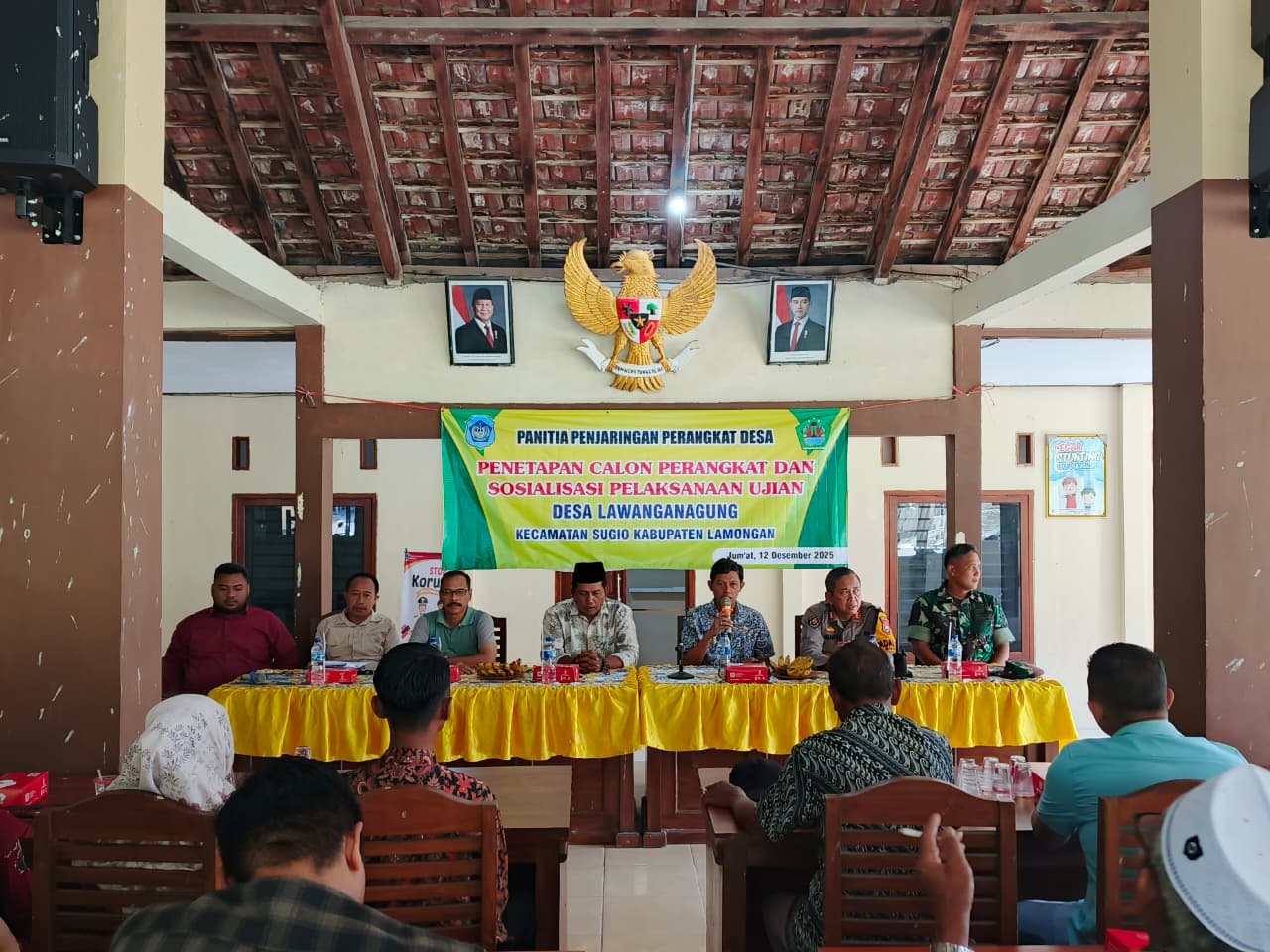 Foto: Penetapan Calon dan Sosialisasi Pelaksanaan Ujian Perangkat Desa Lawanganagung