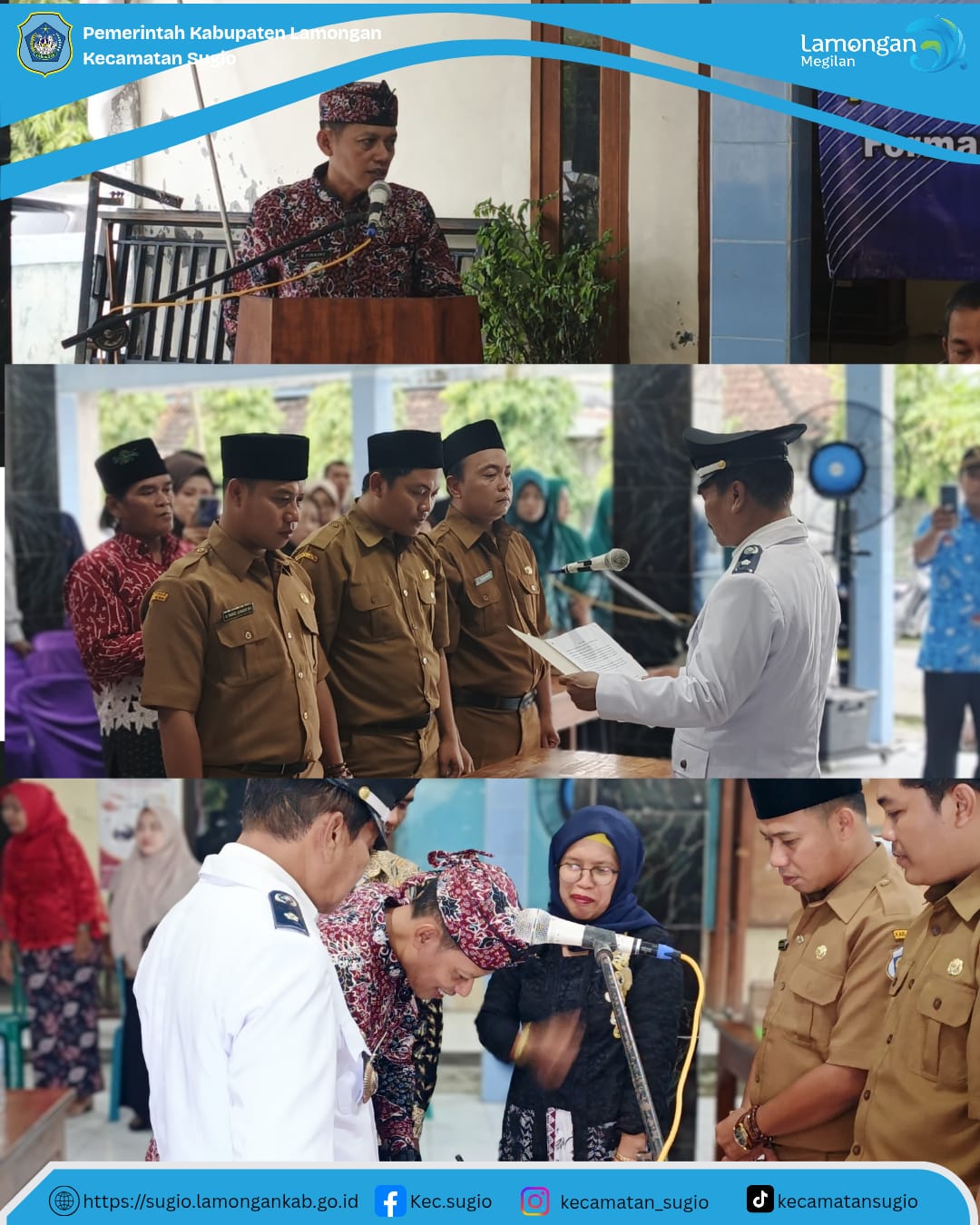 Foto: Pelantikan Perangkat Desa Sekarbagus