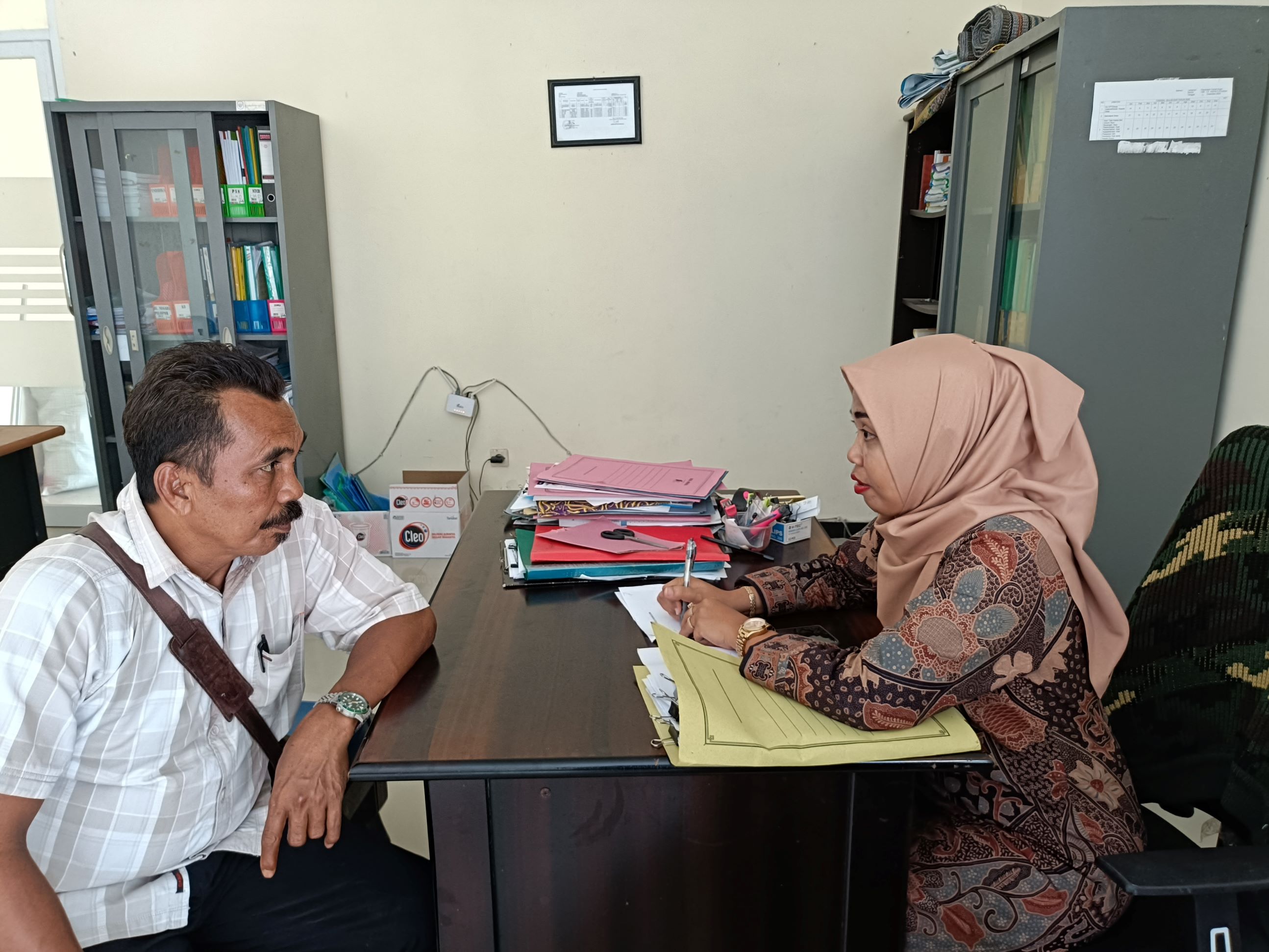 Penyetoran PBB dari Petugas Pemungut Desa