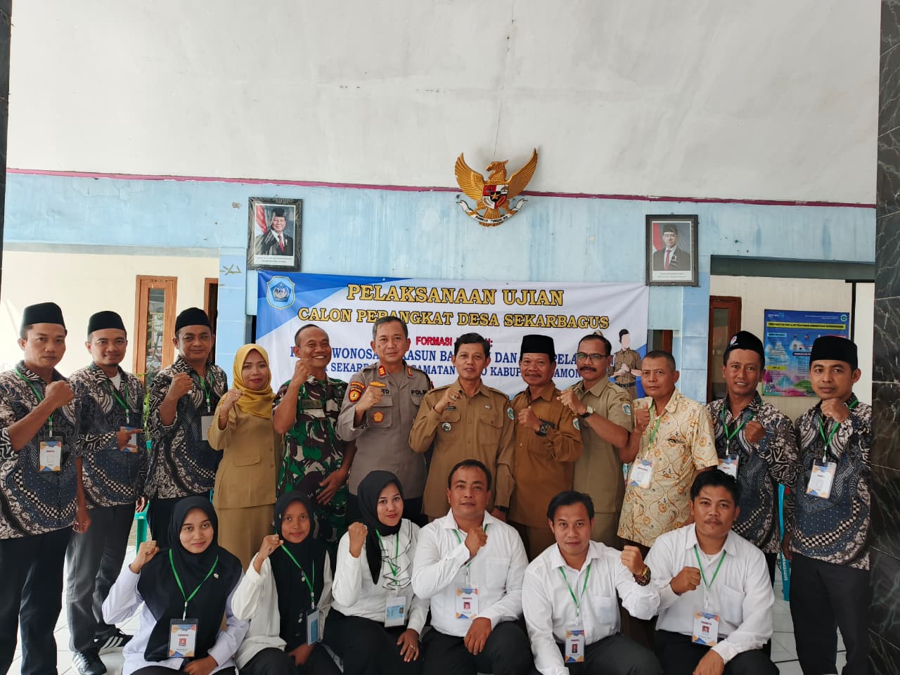 Foto: Pelaksanaan Ujian Seleksi Pengisian Perangkat Desa Sekarbagus