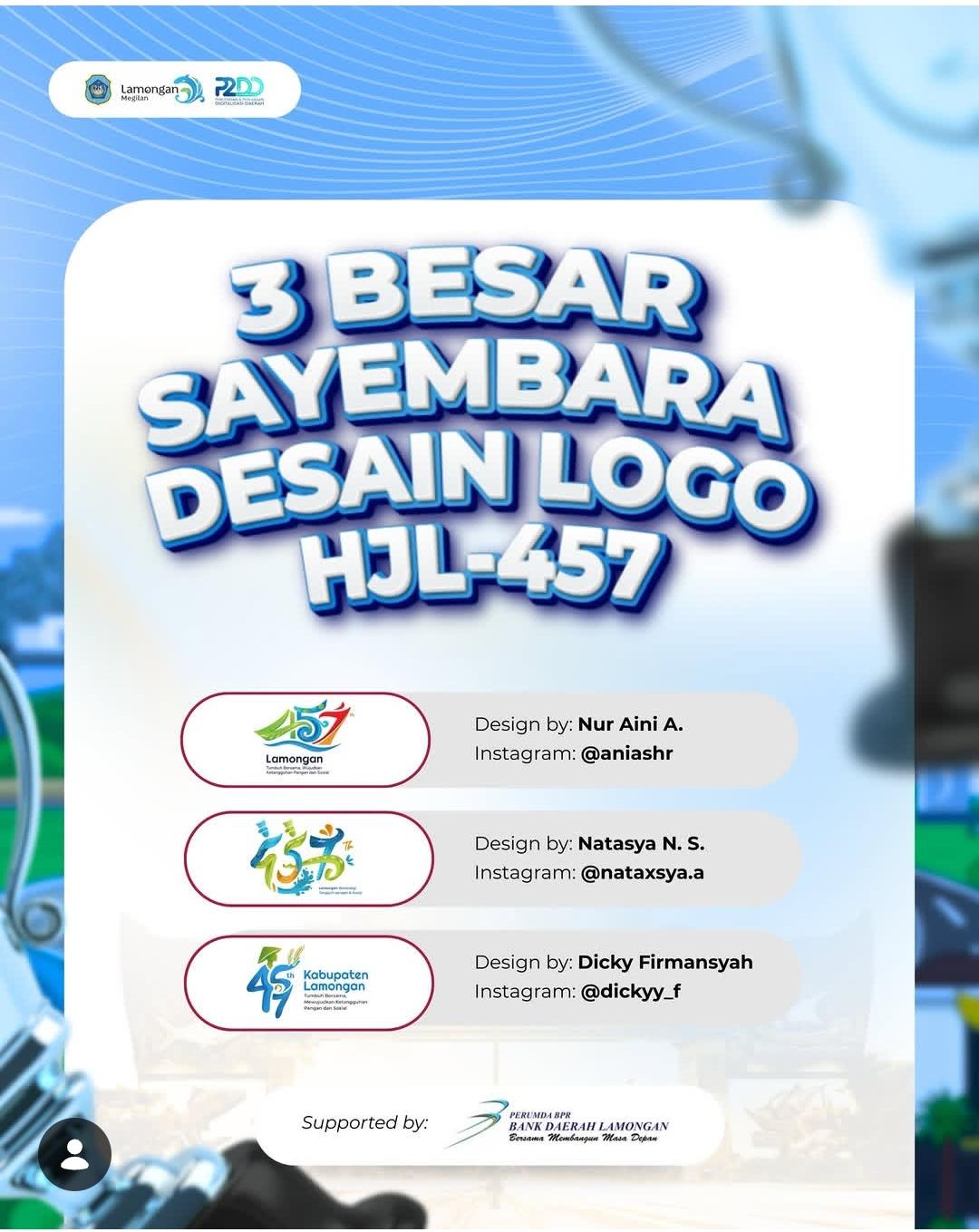 Foto: Pengumuman 3 Besar Sayembara Logo HJL ke-457