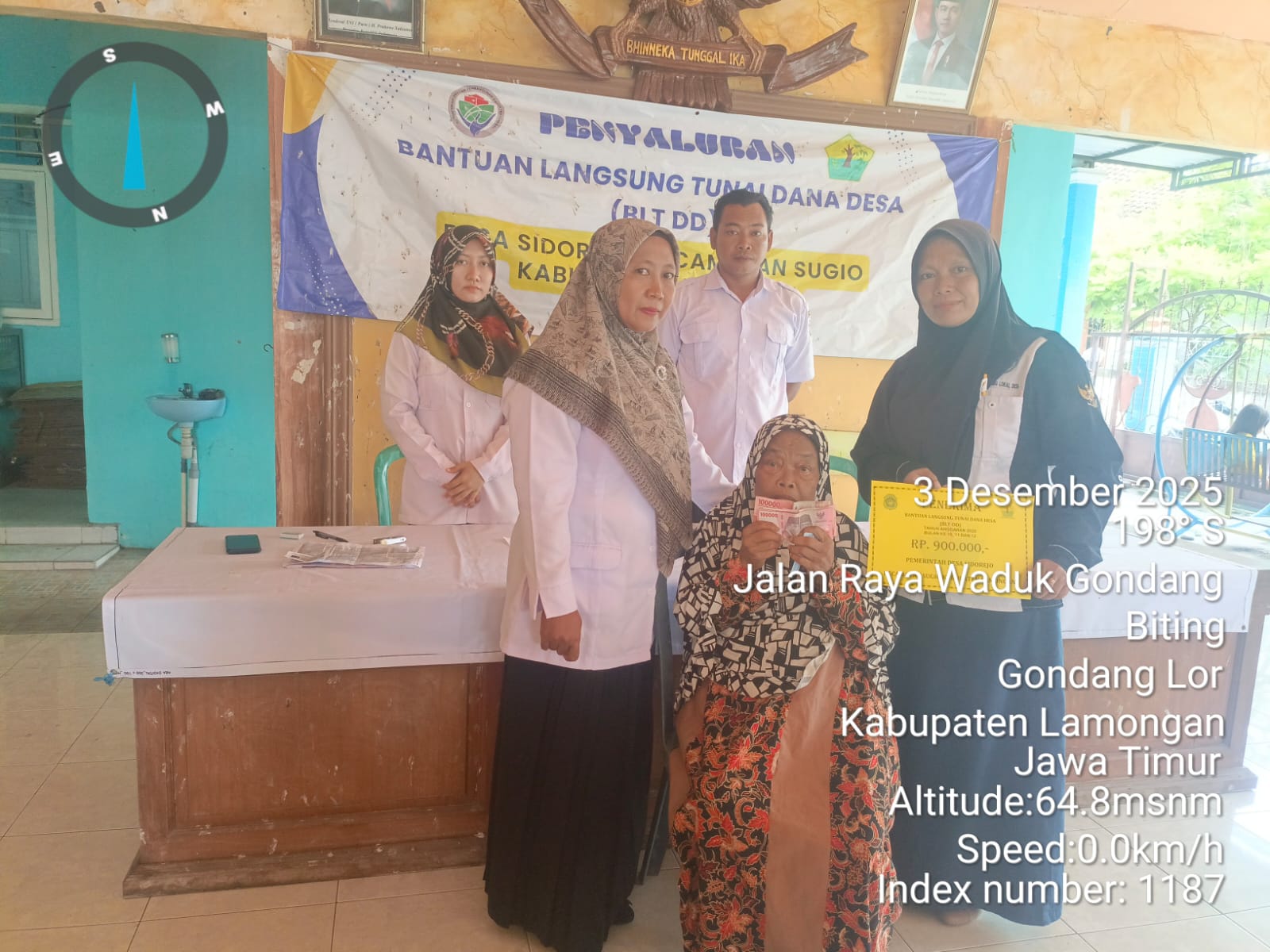 Penyaluran BLT-DD Tribulan IV Desa Sidorejo