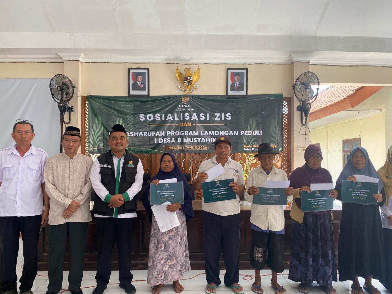 Foto: Pentasharufan 1 Desa 8 Mustahik Semester 1 Tahun 2026