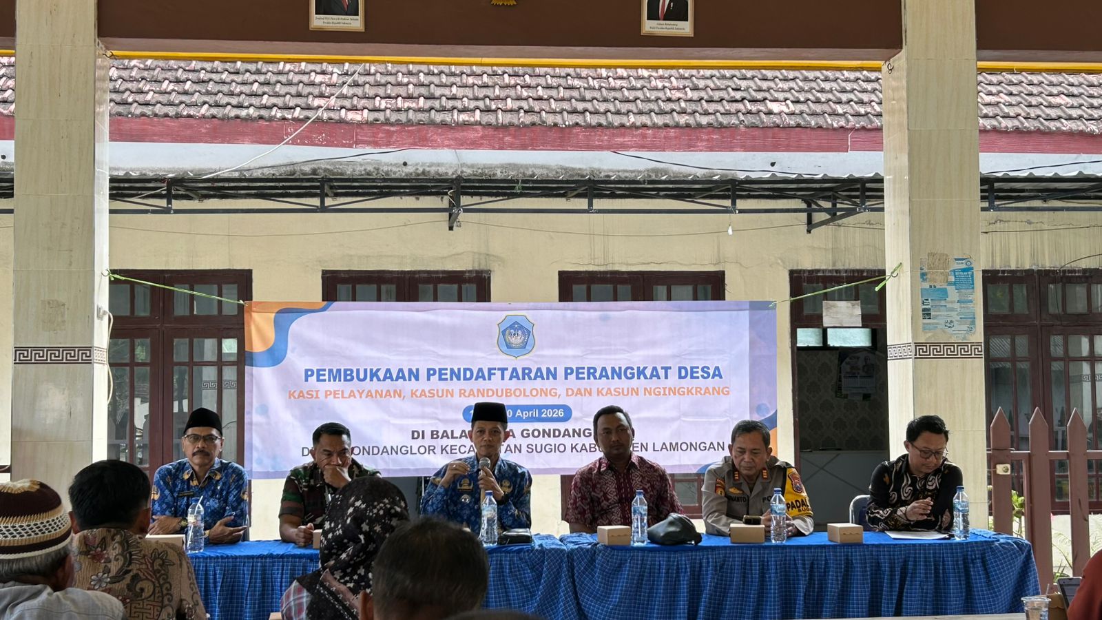 Foto: Pembukaan Pendaftaran Perangkat Desa Gondanglor