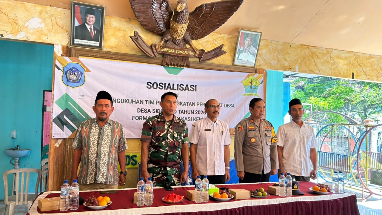 Foto: Sosialisasi dan Pengukuhan Tim Pengangkatan Perangkat Desa Sidorejo Kecamatan Sugio