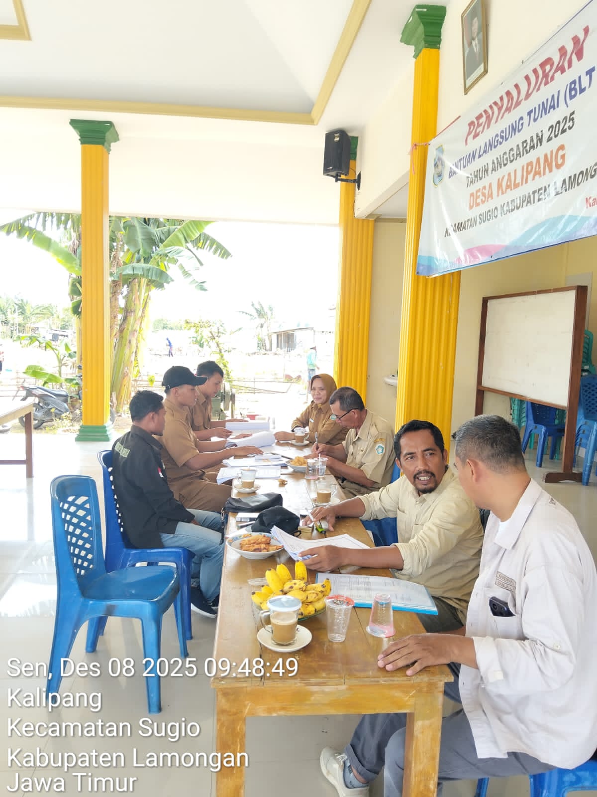 Foto: Monitoring dan Evaluasi Dana Desa dan BKKPD Desa Kalipang