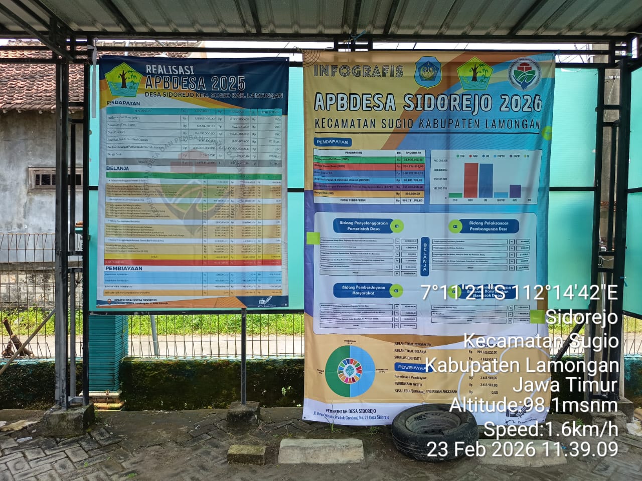 Foto: Publikasi APBDesa Sidorejo
