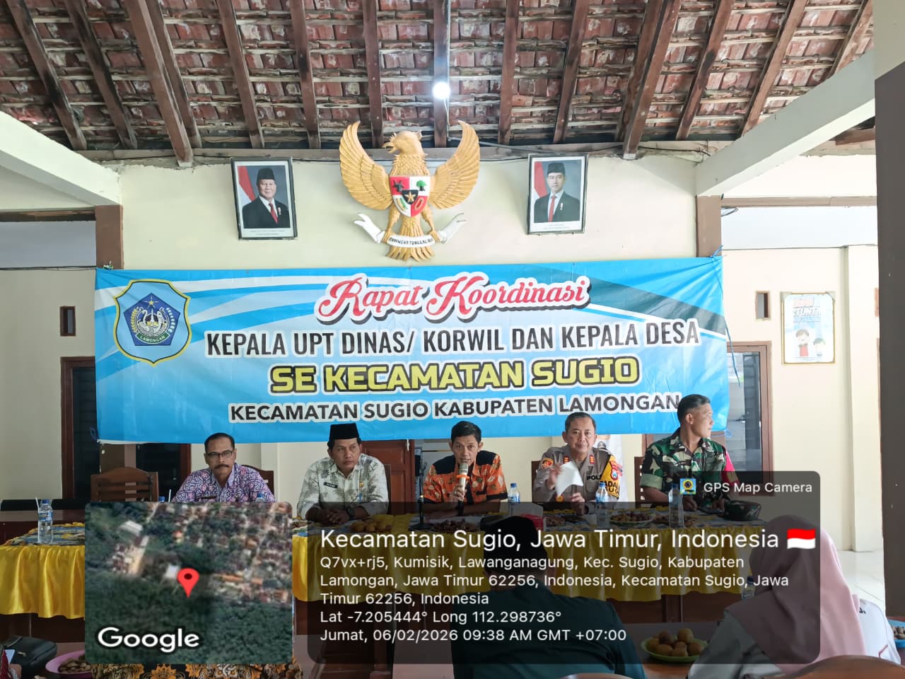 Rapat Koordinasi Kepala UPT/Korwil dan Kepala Desa se-Kecamatan Sugio Agenda Bulan Februari 2026
