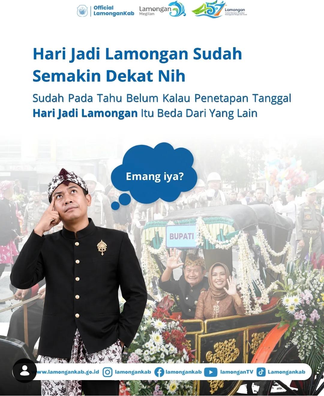 Foto: Sejarah Penetapan Hari Jadi Lamongan