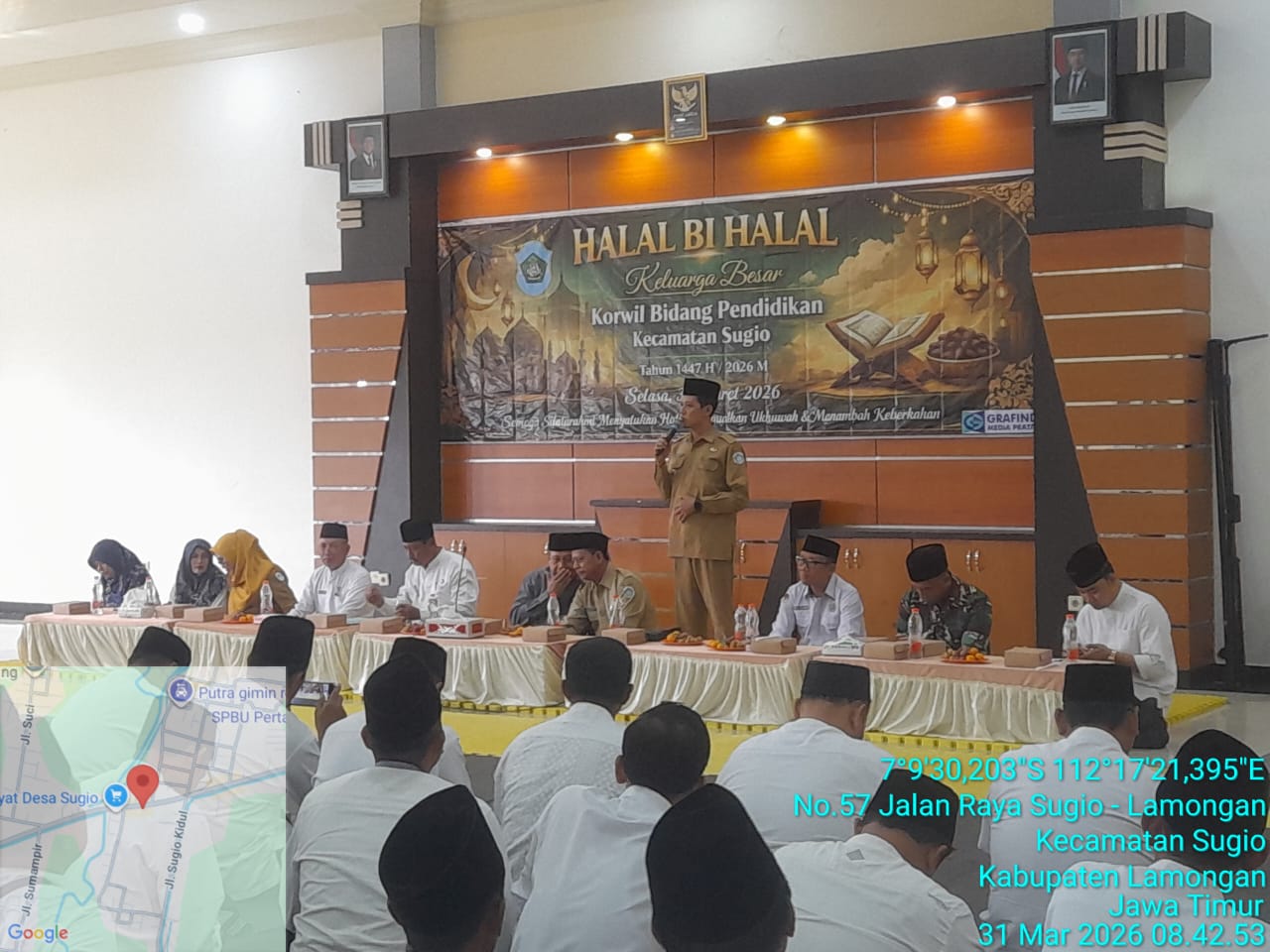 Foto: Camat Sugio Hadiri Halal Bi Halal Korwil Bidang Pendidikan Kecamatan Sugio