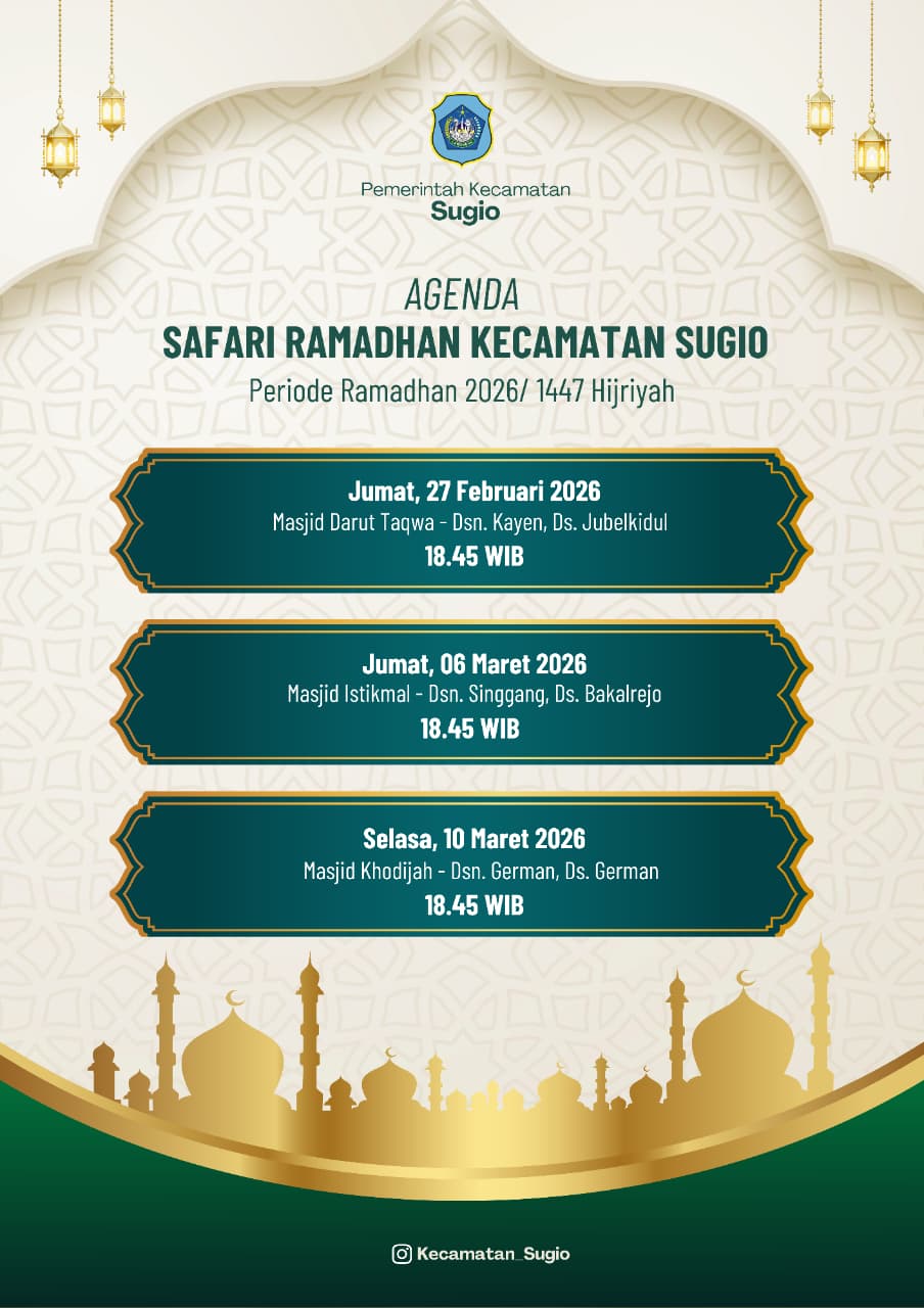 Foto: Jadwal Safari Ramadhan 1447 H Forkopimcam Sugio