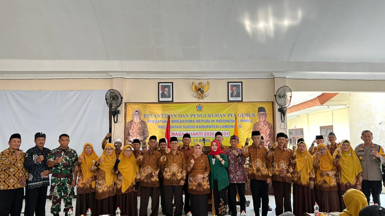Foto: Pelantikan dan Pengukuhan Pengurus PWRI Kecamatan Sugio Periode 2026 - 2031