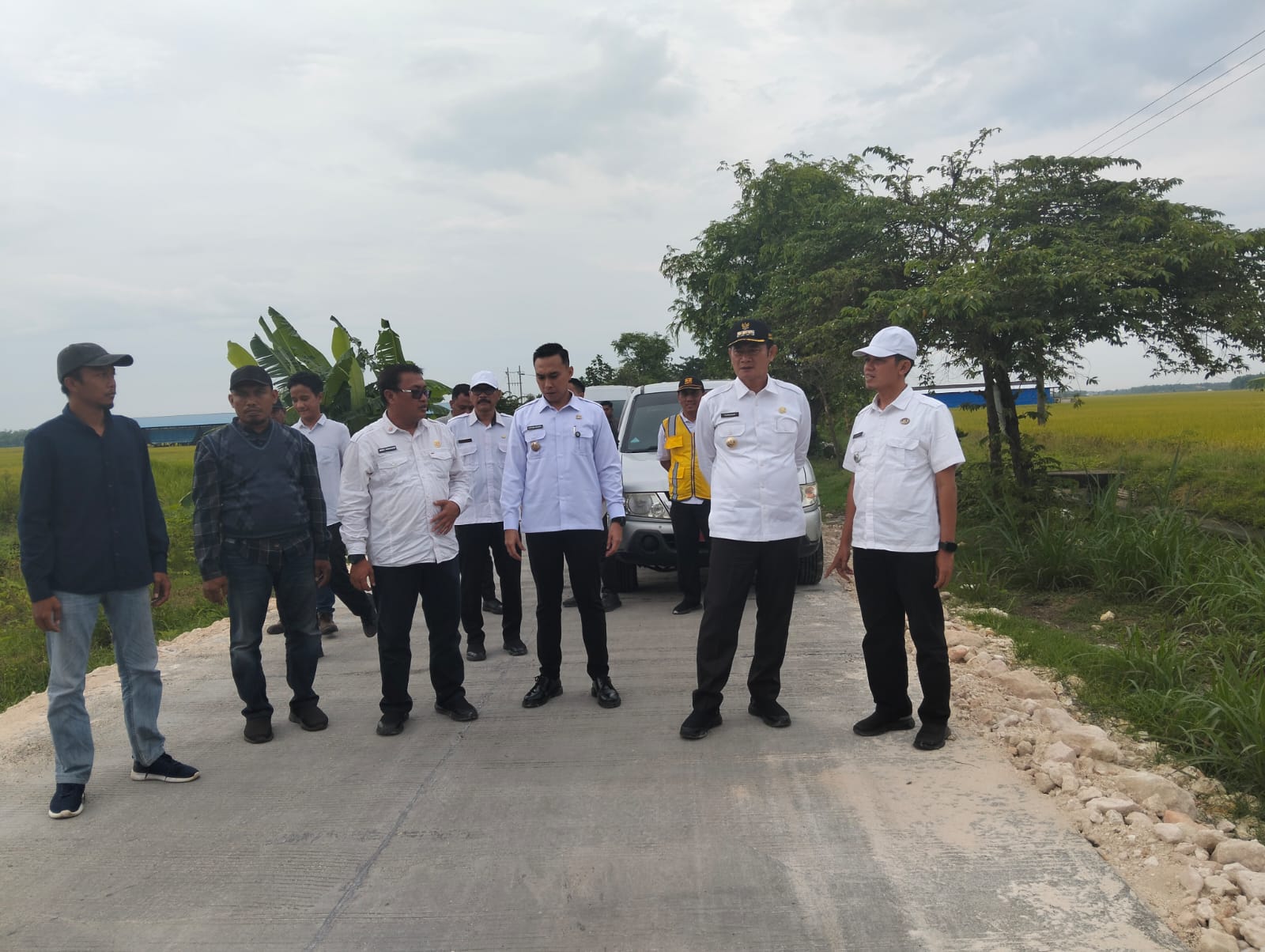 Foto: Monitoring Pembangunan infrastruktur oleh Bapak Bupati Lamongan
