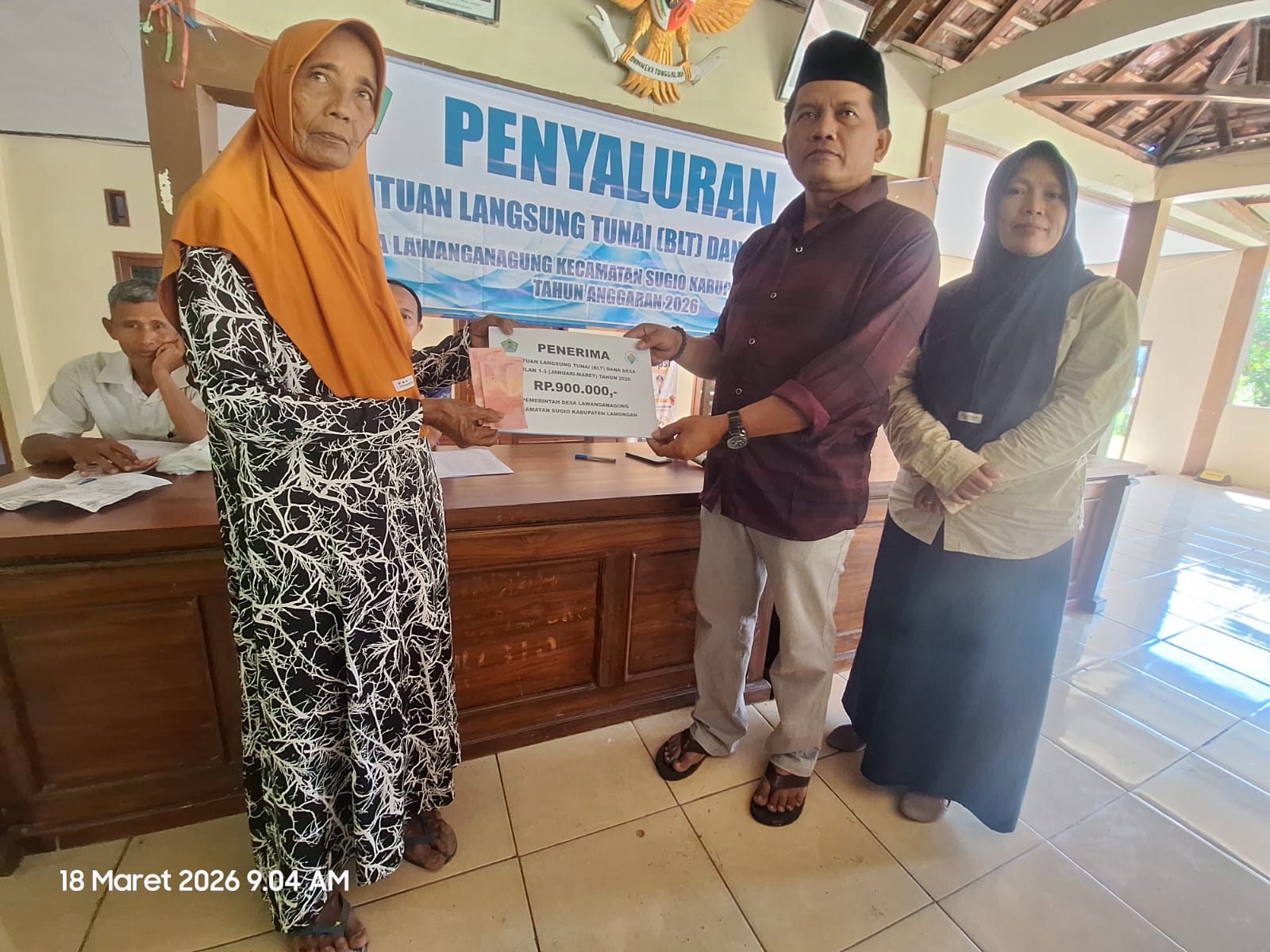 Foto: Penyaluran BLT-DD Tribulan I Tahun Anggaran 2026 Desa Lawanganagung