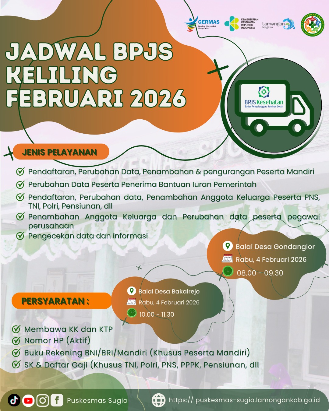 Foto: Pelayanan BPJS Keliling bulan Februari 2026