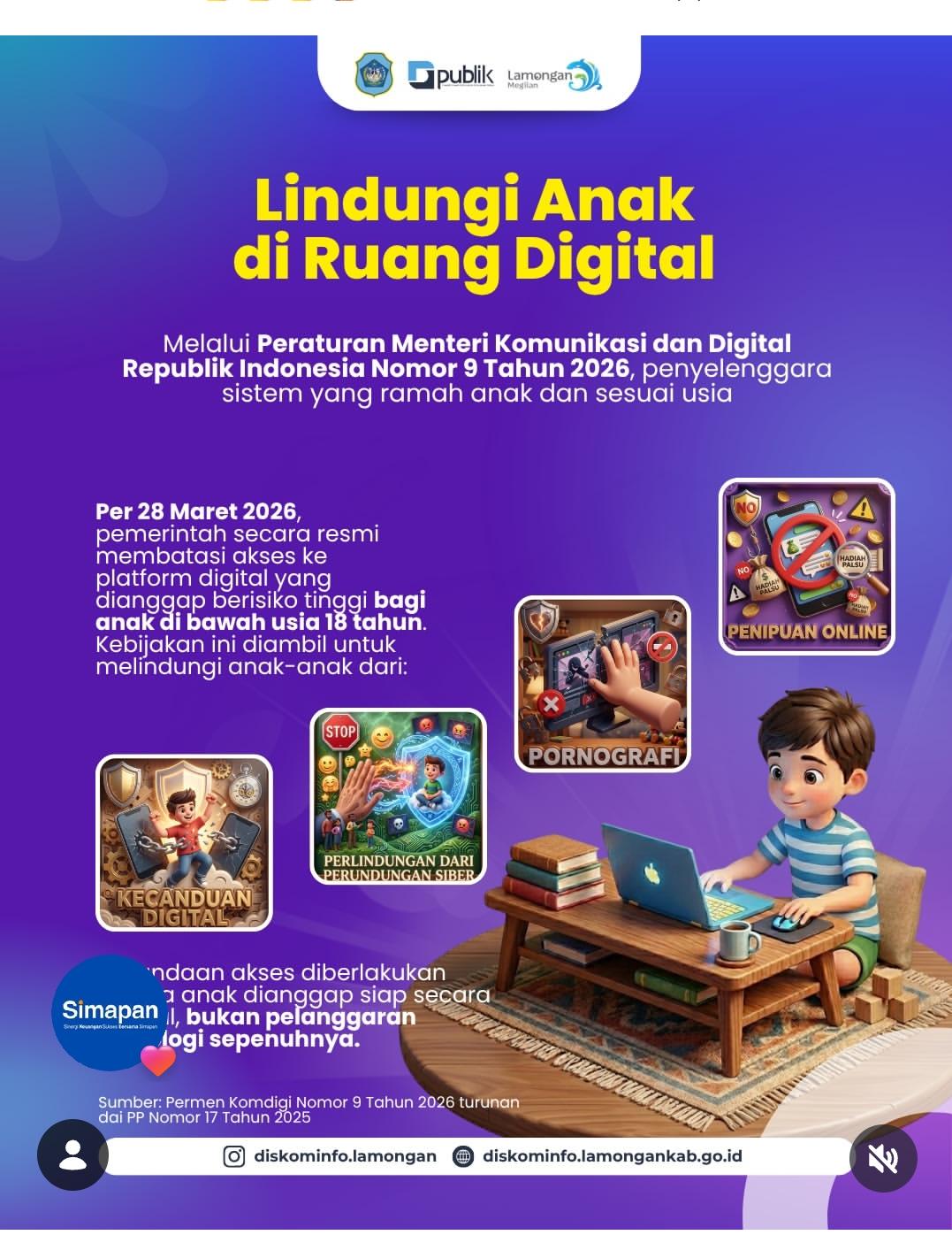 Foto: Lindungi Anak di Ruang Digital