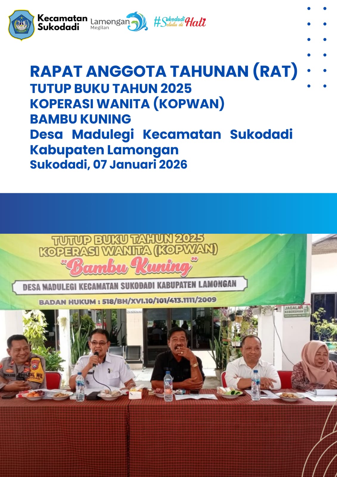 Foto: RAPAT ANGGOTA TAHUNAN (RAT) KOPWAN BAMBU KUNING