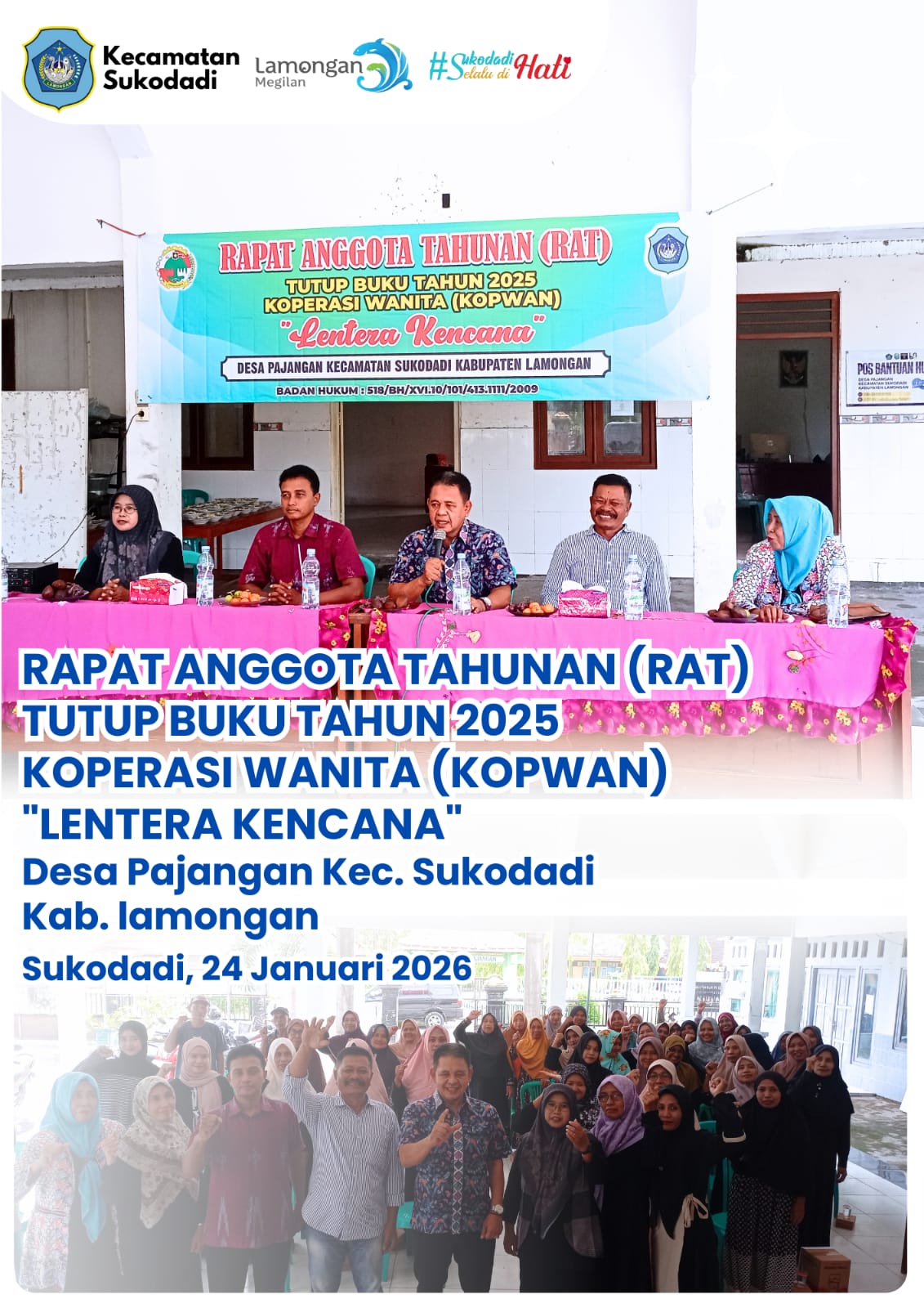 Membangun Kemandirian Ekonomi: RAT Koperasi Wanita "Lentera Kencana" Desa Pajangan