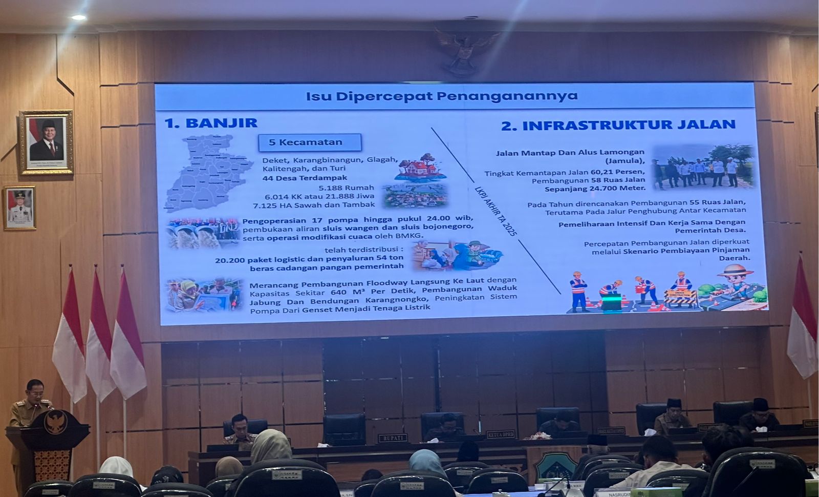 Foto: Menghadiri undangan sidang dewan
