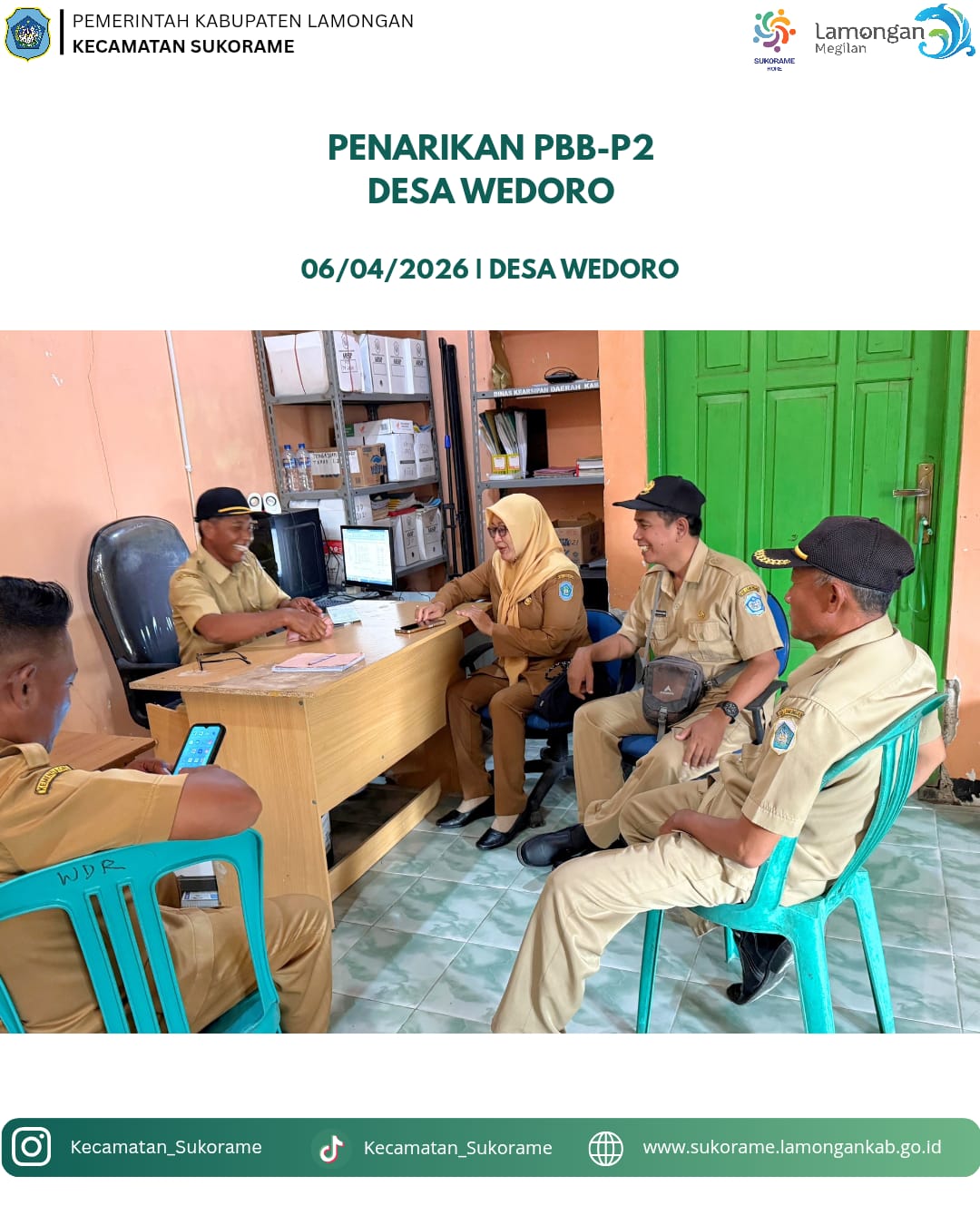 Foto: Pembayaran PBB desa Wedoro