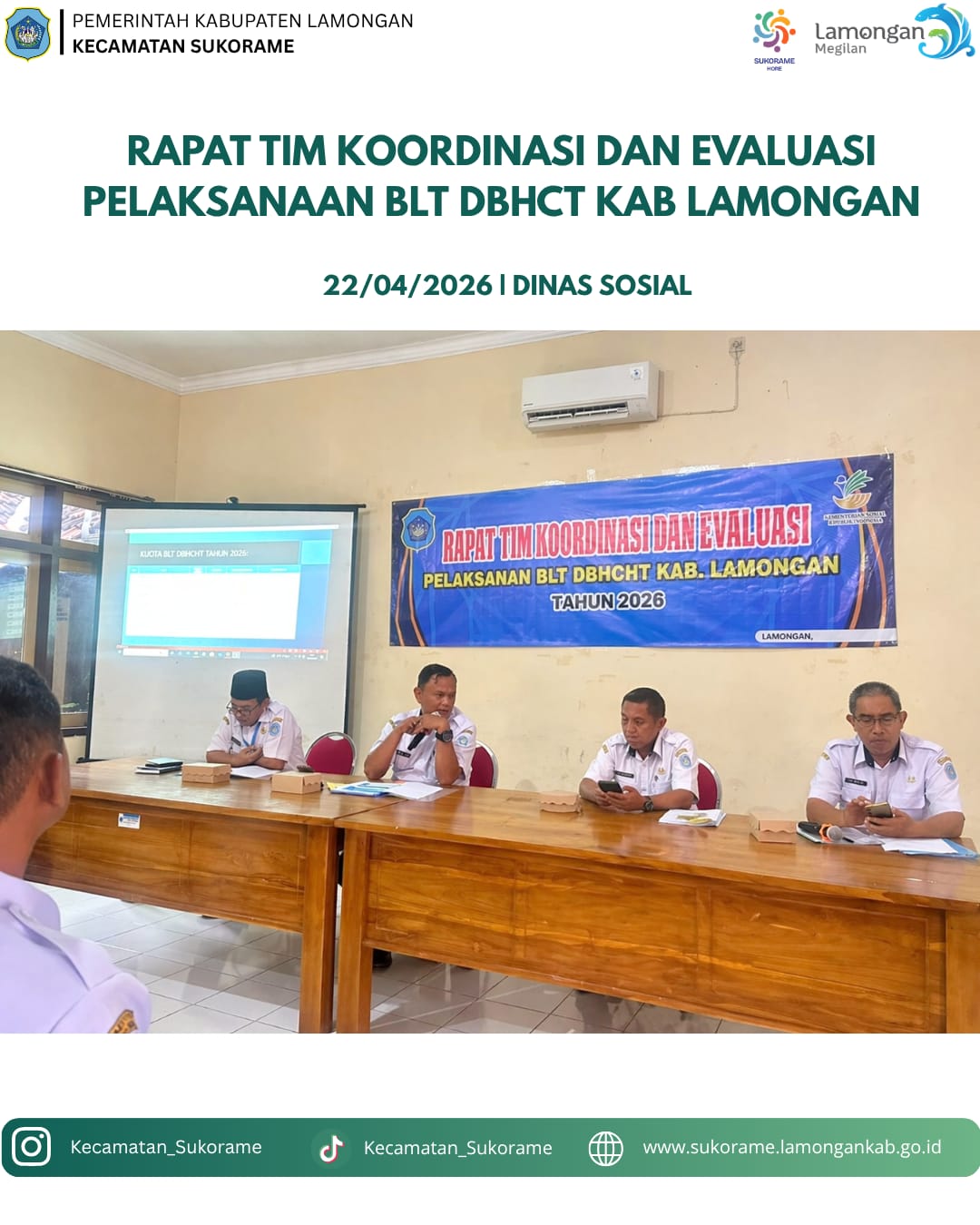 Rapat koordinasi pelaksanaan BLT DBHCHT