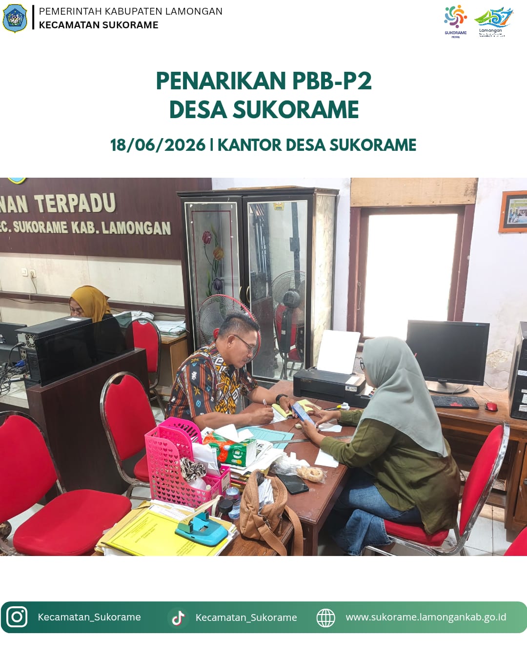 Foto: Penarikan PBB Desa Sukorame